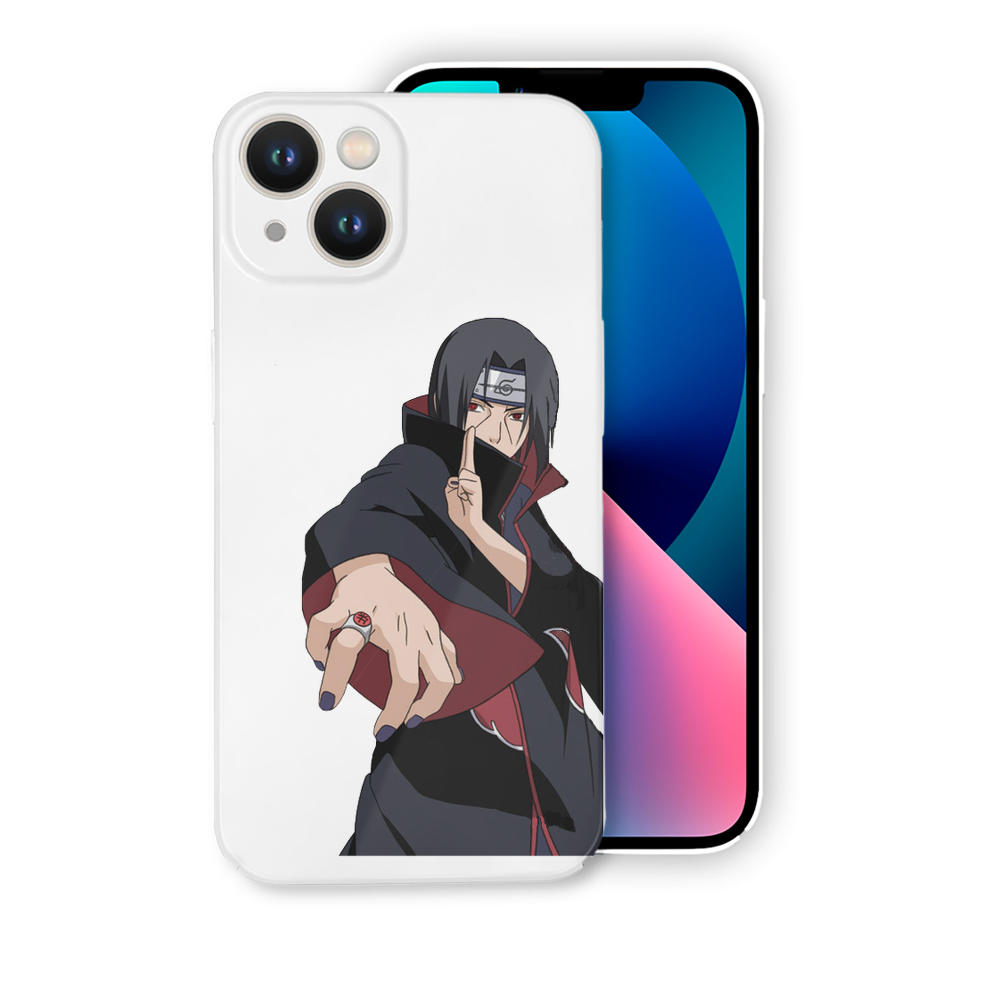 （画像用） NARUTO -ナルト- うちは イタチ Uchiha Itachi 【iPhone 14シリーズ対応】ハードケース