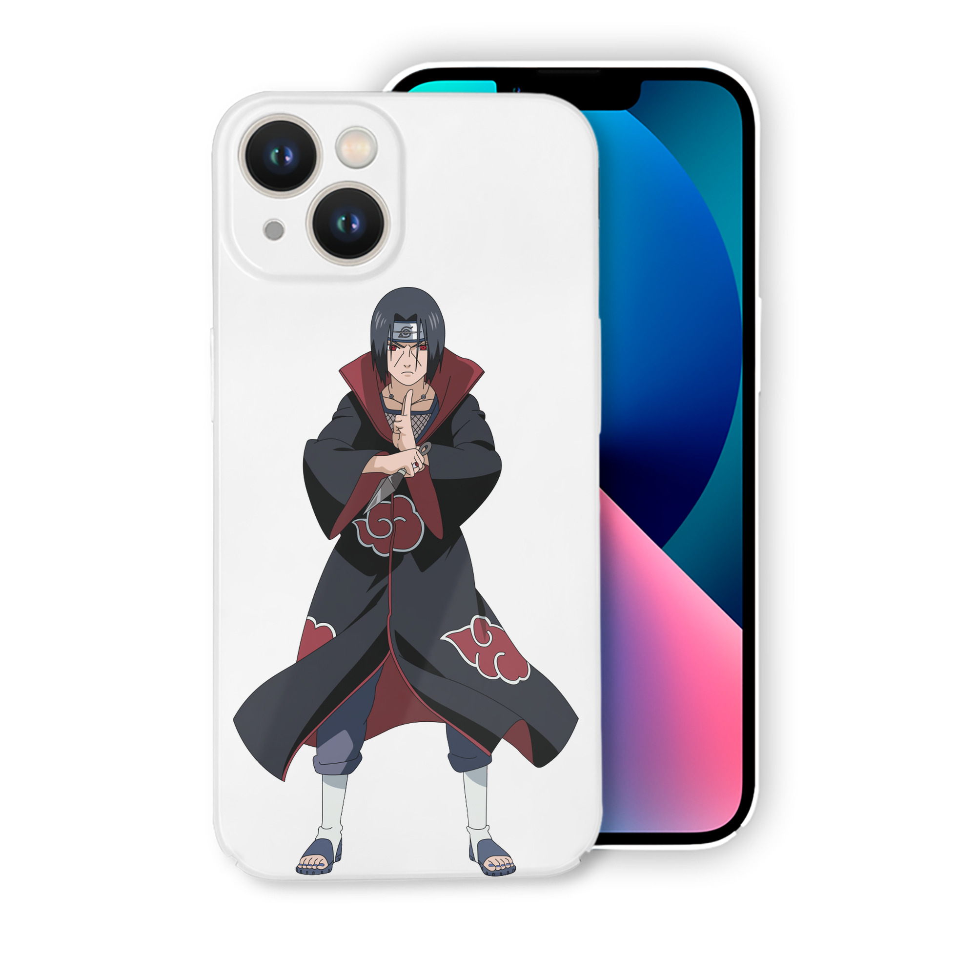 （画像用） NARUTO -ナルト- うちは イタチ Uchiha Itachi 【iPhone 14シリーズ対応】ハードケース