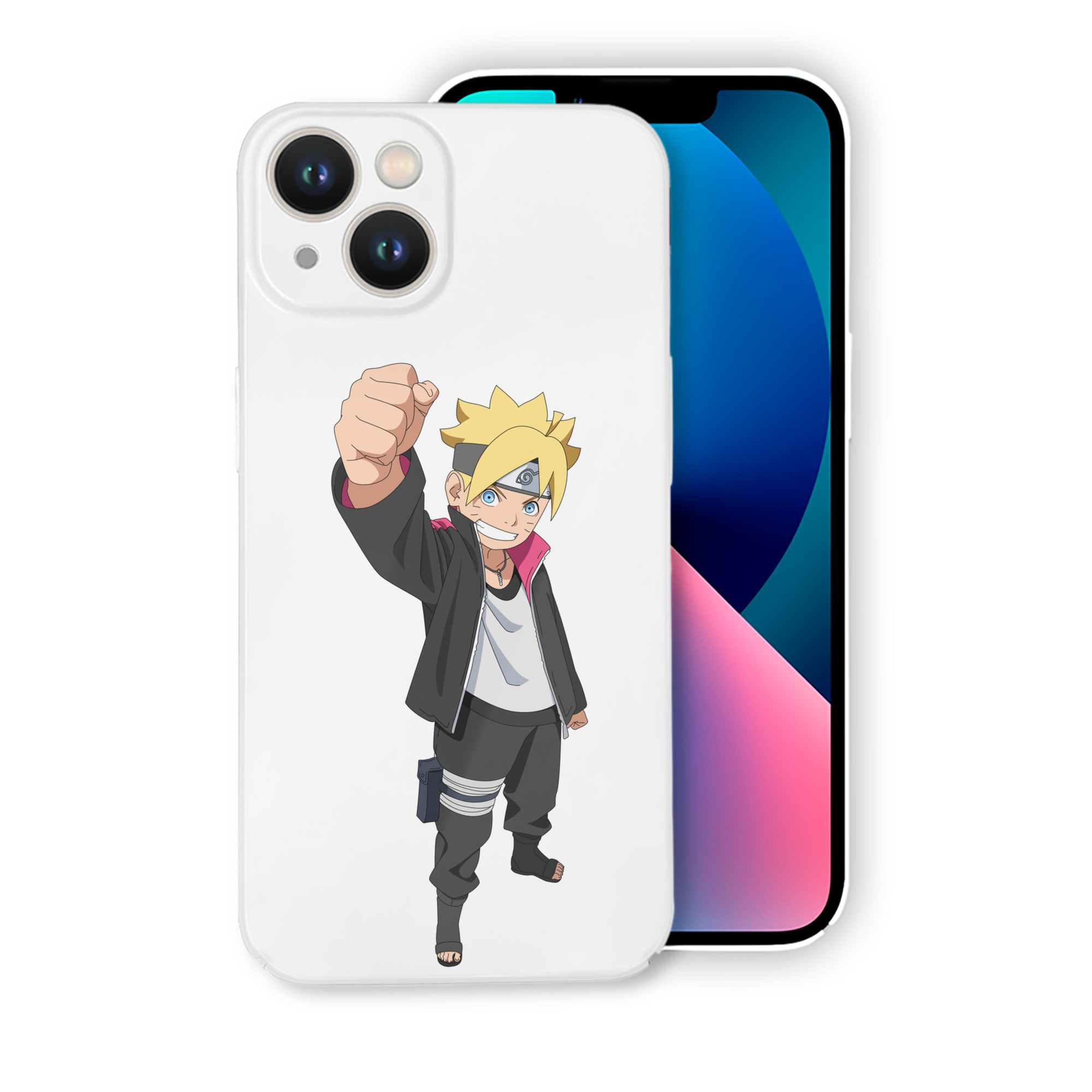 （画像用） NARUTO -ナルト- うずまき ボルト Uzumaki Boruto 【iPhone 14シリーズ対応】ハードケース