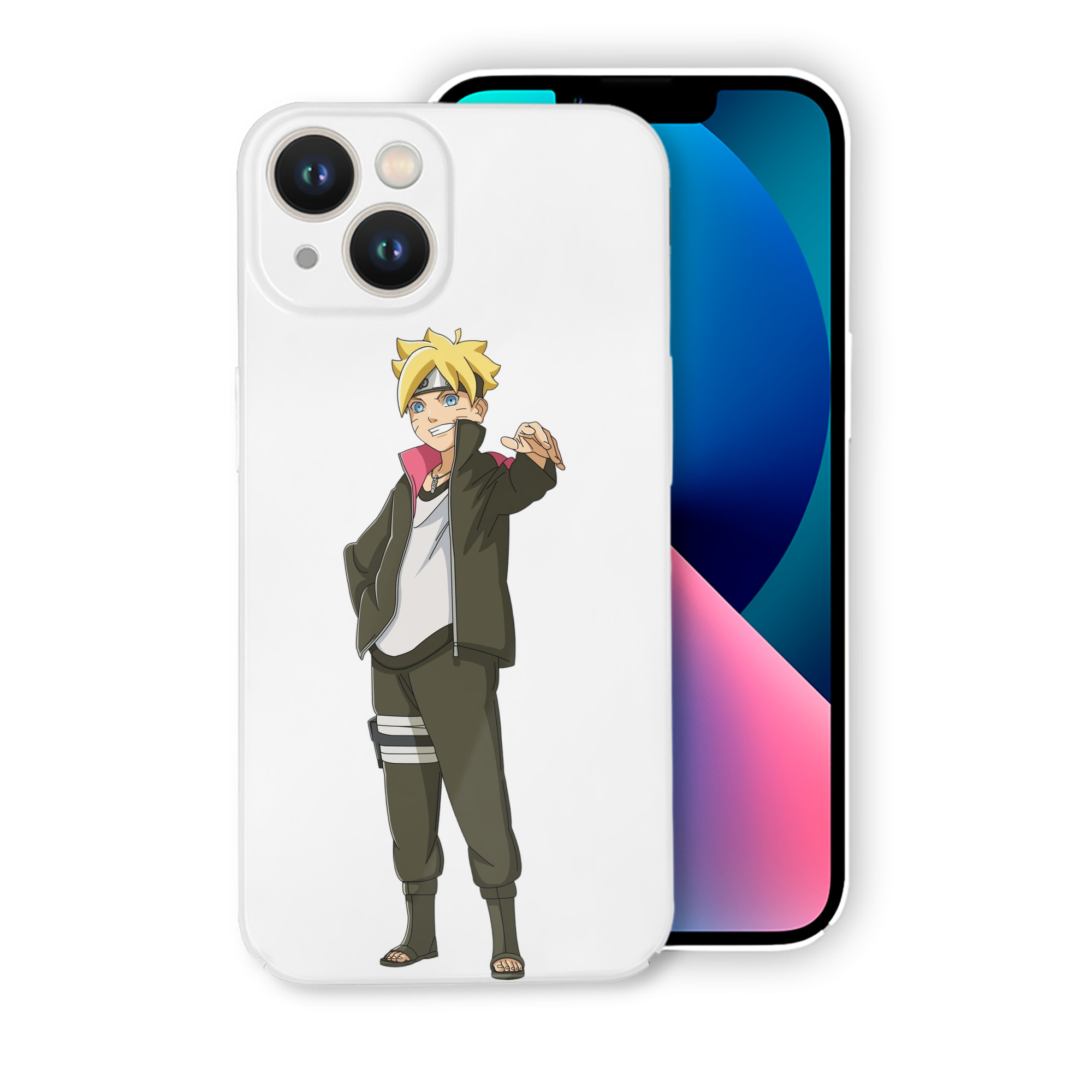 （画像用） NARUTO -ナルト- うずまき ボルト Uzumaki Boruto 【iPhone 14シリーズ対応】ハードケース