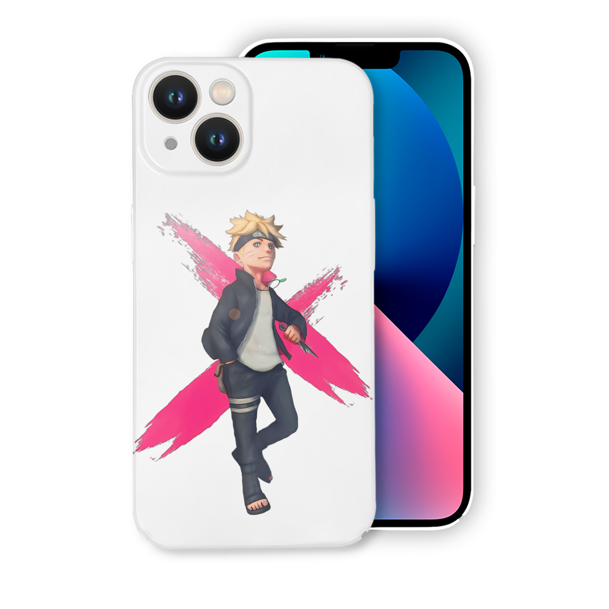 （画像用） NARUTO -ナルト- うずまき ボルト Uzumaki Boruto 【iPhone 14シリーズ対応】ハードケース