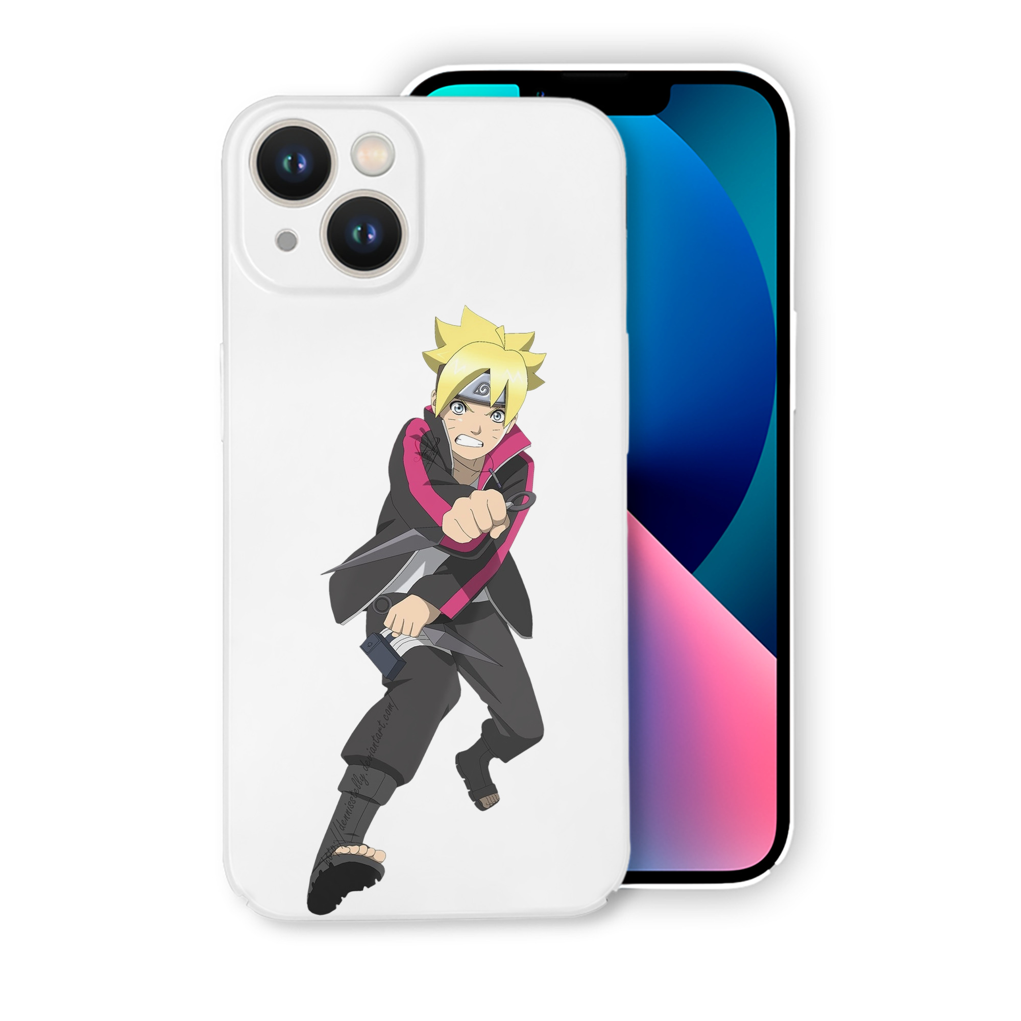 （画像用） NARUTO -ナルト- うずまき ボルト Uzumaki Boruto 【iPhone 14シリーズ対応】ハードケース