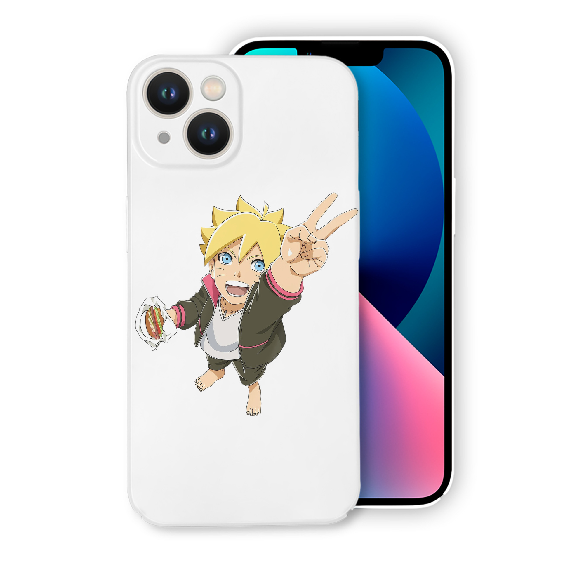 （画像用） NARUTO -ナルト- うずまき ボルト Uzumaki Boruto 【iPhone 14シリーズ対応】ハードケース