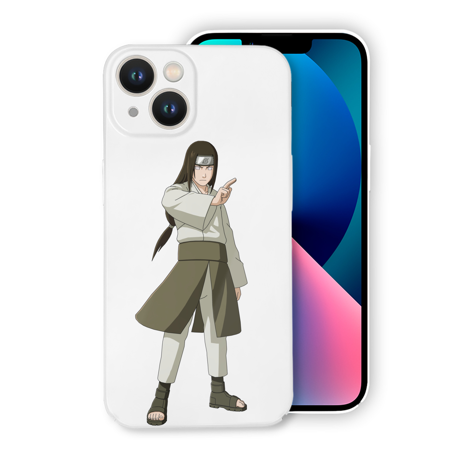 （画像用） NARUTO -ナルト- 日向ネジ Hyūga Neji 【iPhone 14シリーズ対応】ハードケース