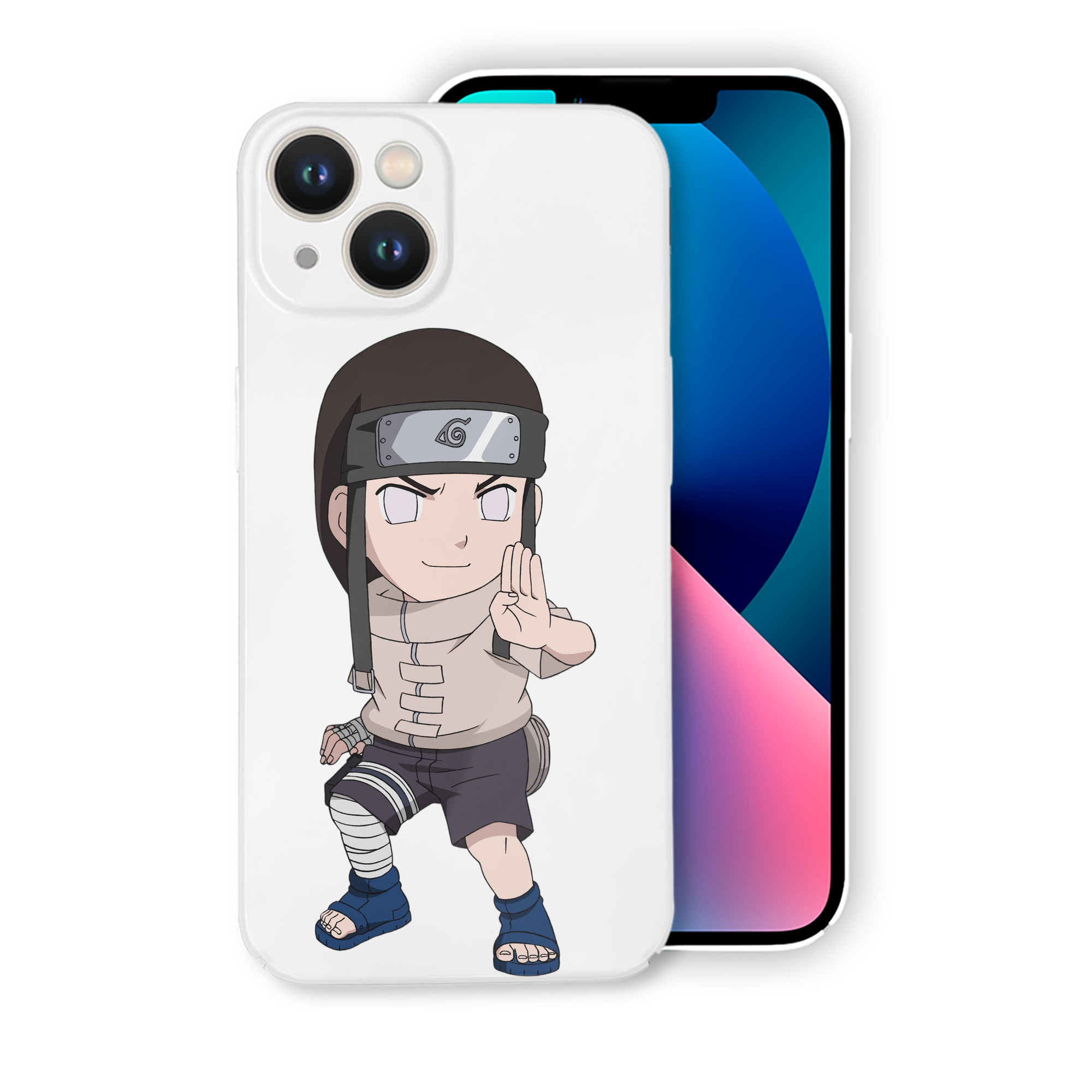 （画像用） NARUTO -ナルト- 日向ネジ Hyūga Neji 【iPhone 14シリーズ対応】ハードケース