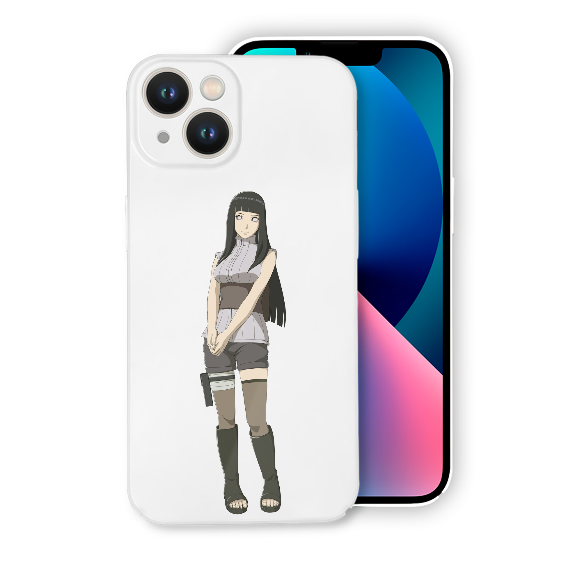 （画像用） NARUTO -ナルト- 日向ヒナタ Hyūga Hinata 【iPhone 14シリーズ対応】ハードケース