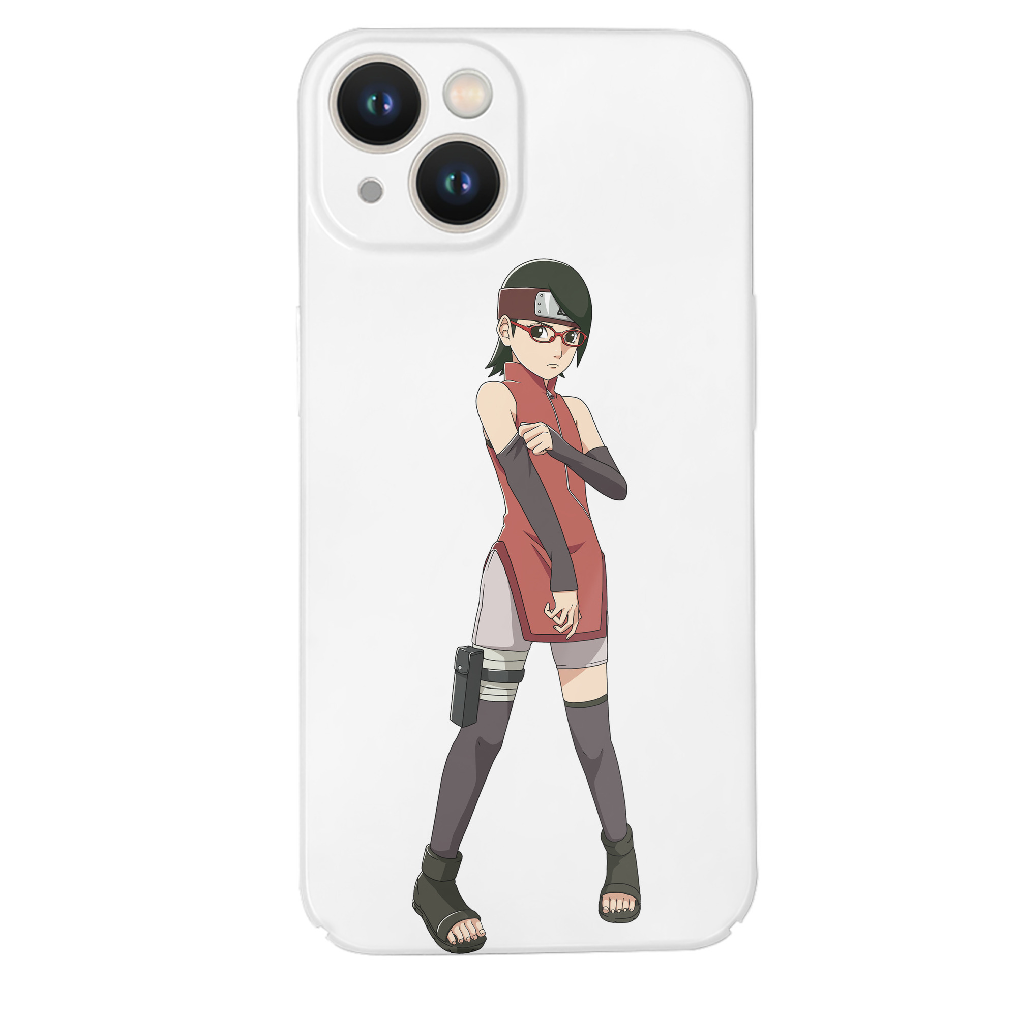 （画像用） NARUTO -ナルト- うちは サラダ Uchiha Sarada 【iPhone 14シリーズ対応】ハードケース