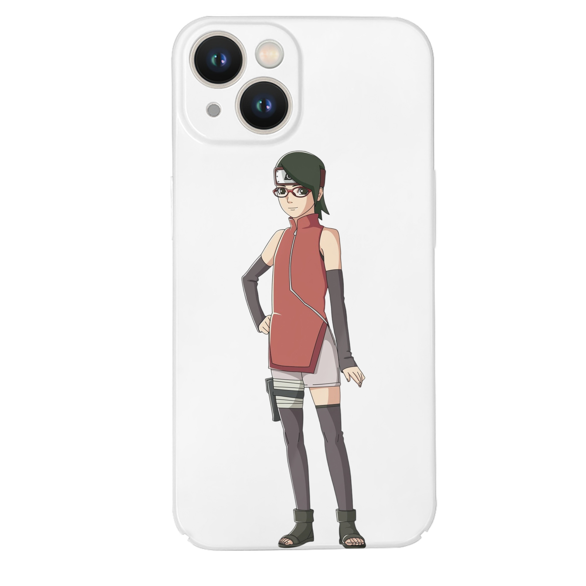 （画像用） NARUTO -ナルト- うちは サラダ Uchiha Sarada 【iPhone 14シリーズ対応】ハードケース