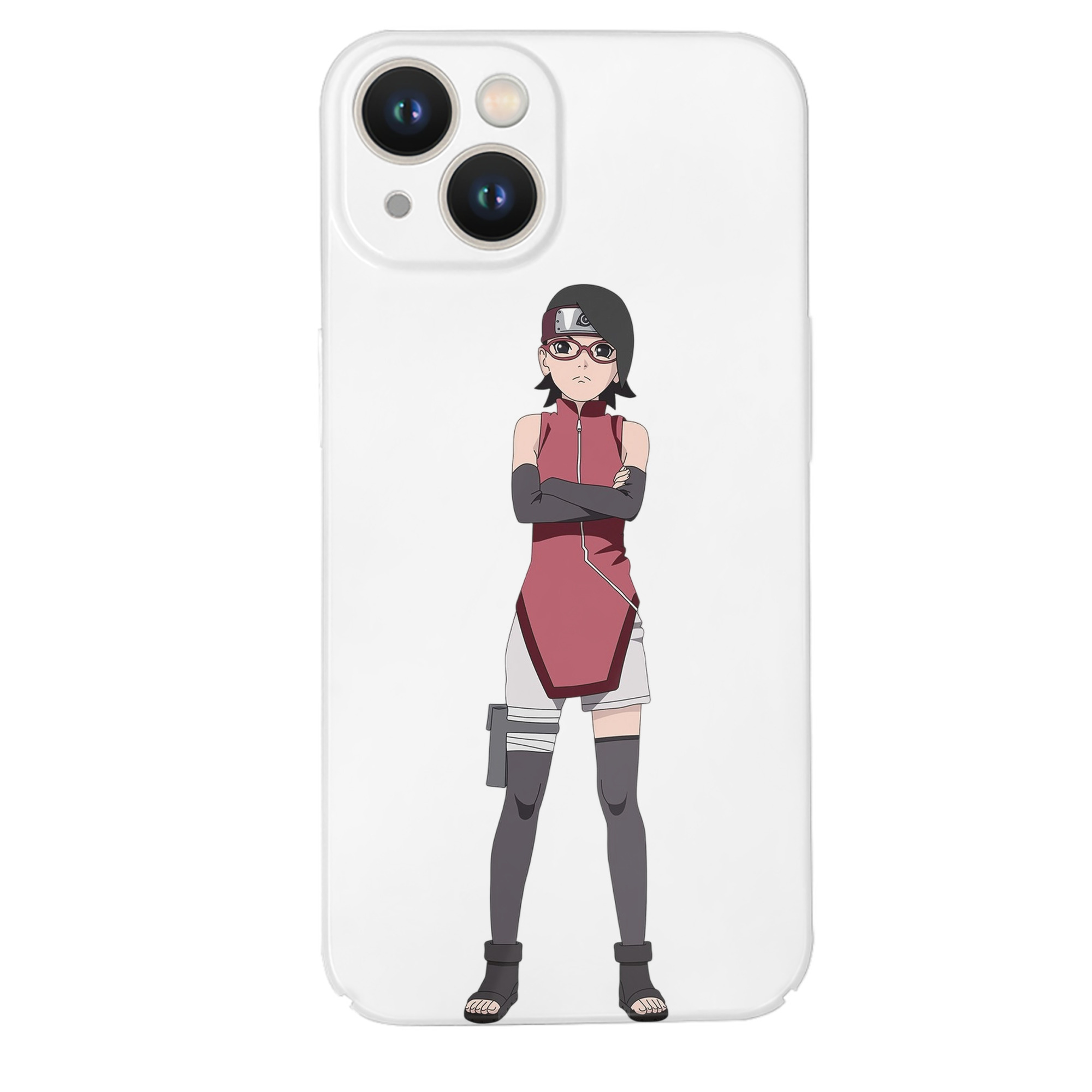 （画像用） NARUTO -ナルト- うちは サラダ Uchiha Sarada 【iPhone 14シリーズ対応】ハードケース