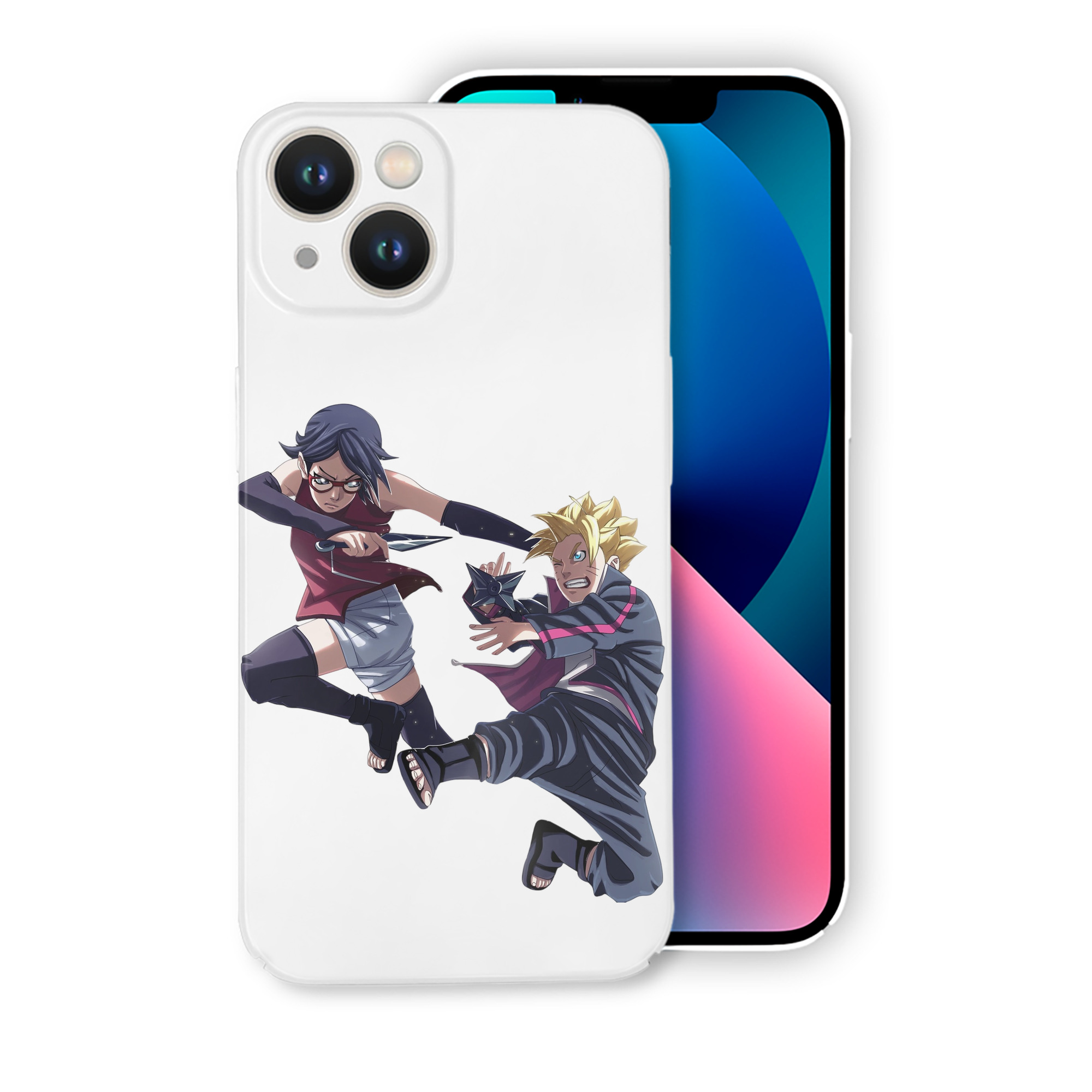 （画像用） NARUTO -ナルト- うちは サラダ Uchiha Sarada 【iPhone 14シリーズ対応】ハードケース