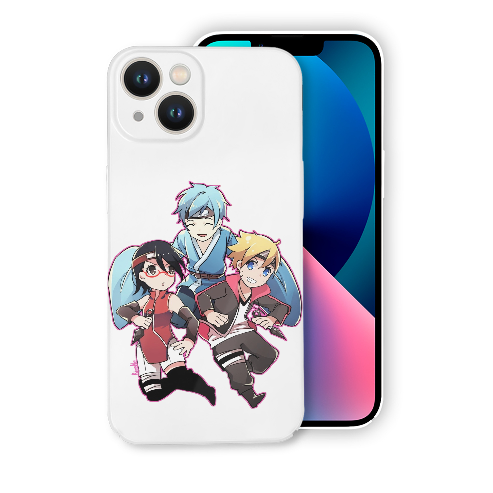 （画像用） NARUTO -ナルト- うちは サラダ Uchiha Sarada 【iPhone 14シリーズ対応】ハードケース