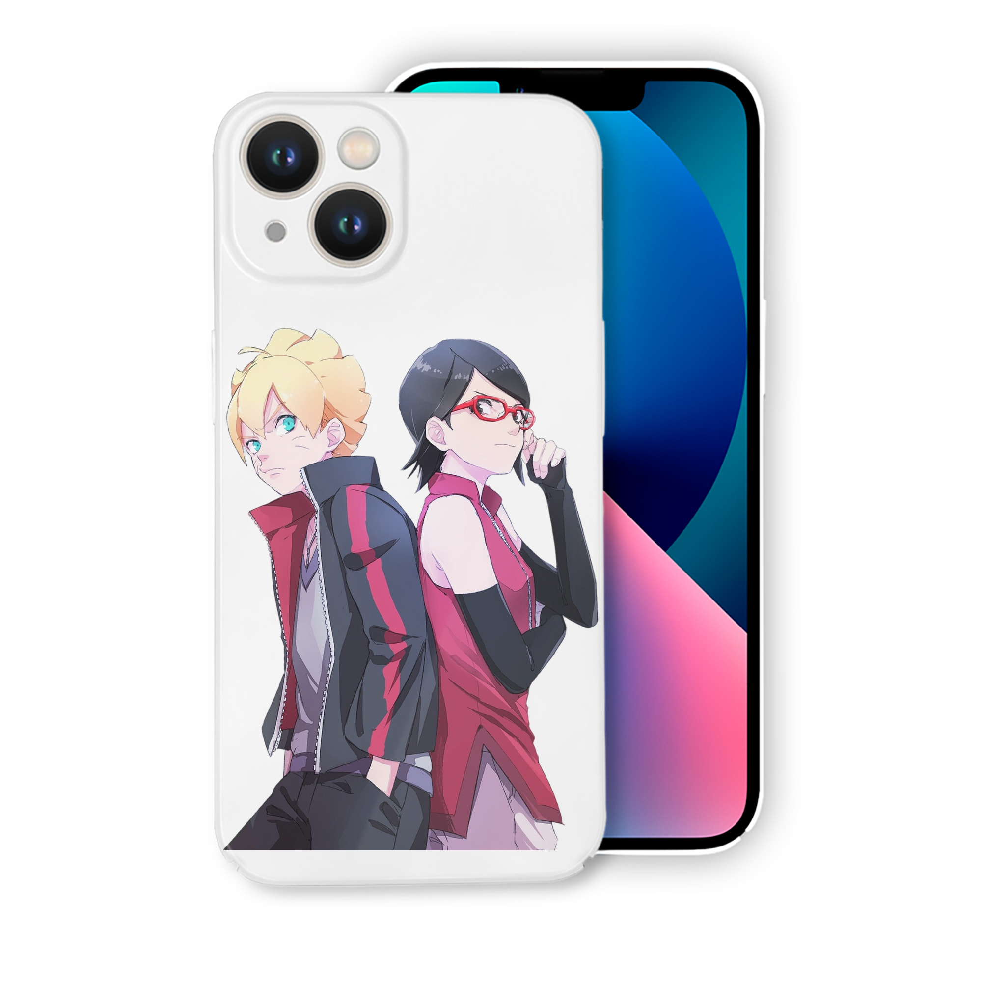 （画像用） NARUTO -ナルト- うちは サラダ Uchiha Sarada 【iPhone 14シリーズ対応】ハードケース