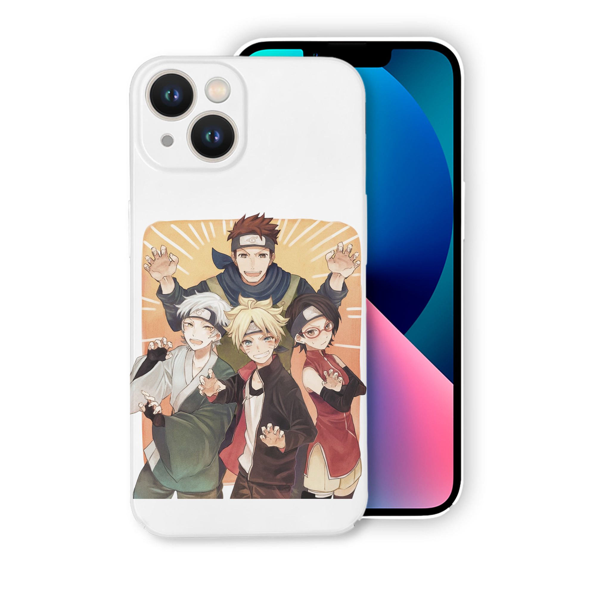 （画像用） NARUTO -ナルト- うちは サラダ Uchiha Sarada 【iPhone 14シリーズ対応】ハードケース