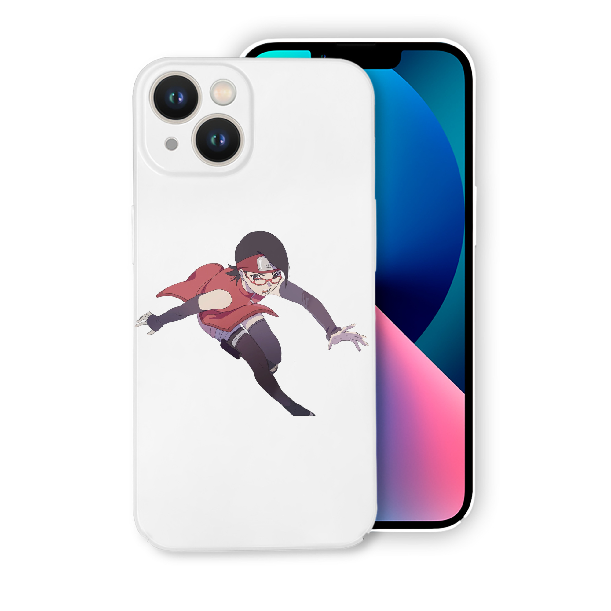 （画像用） NARUTO -ナルト- うちは サラダ Uchiha Sarada 【iPhone 14シリーズ対応】ハードケース