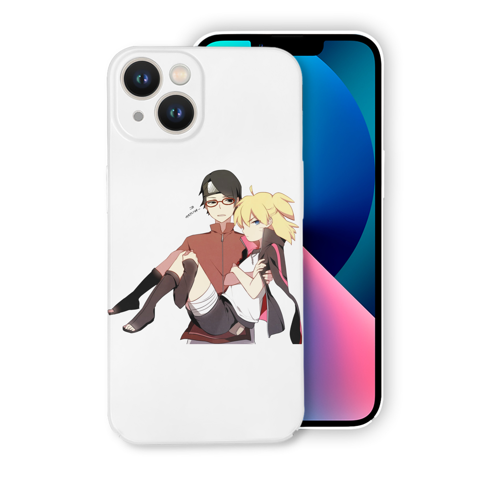 （画像用） NARUTO -ナルト- うちは サラダ Uchiha Sarada 【iPhone 14シリーズ対応】ハードケース
