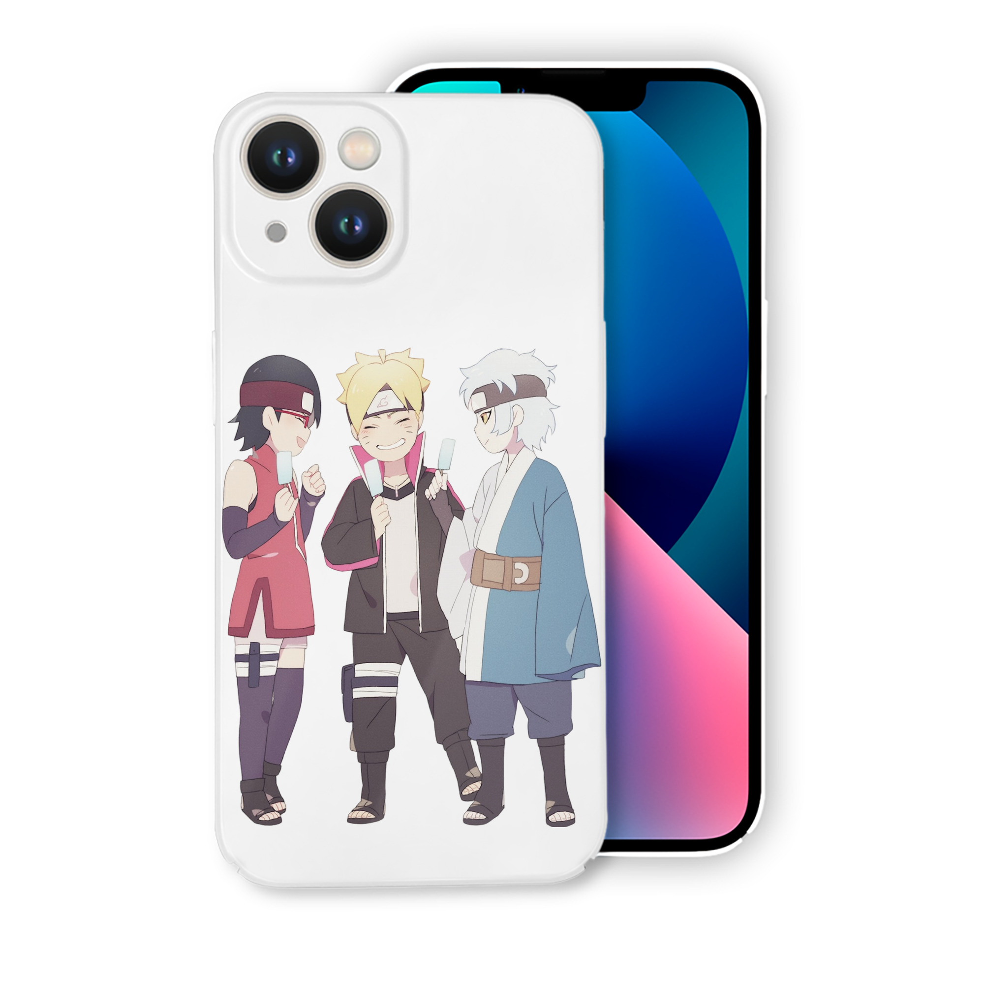 （画像用） NARUTO -ナルト- うちは サラダ Uchiha Sarada 【iPhone 14シリーズ対応】ハードケース