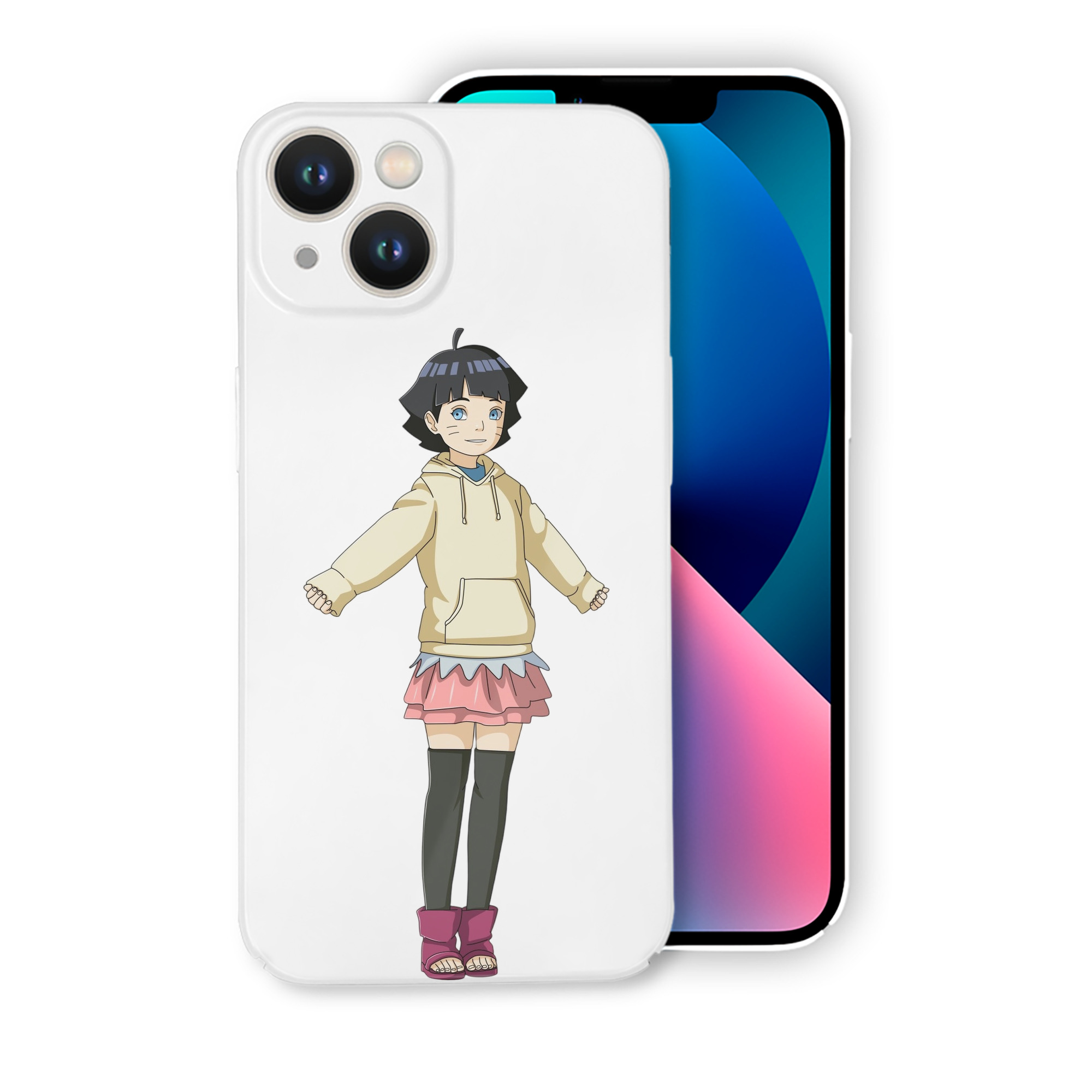 （画像用） NARUTO -ナルト- うずまき ヒマワリ Uzumaki Himawari 【iPhone 14シリーズ対応】ハードケース