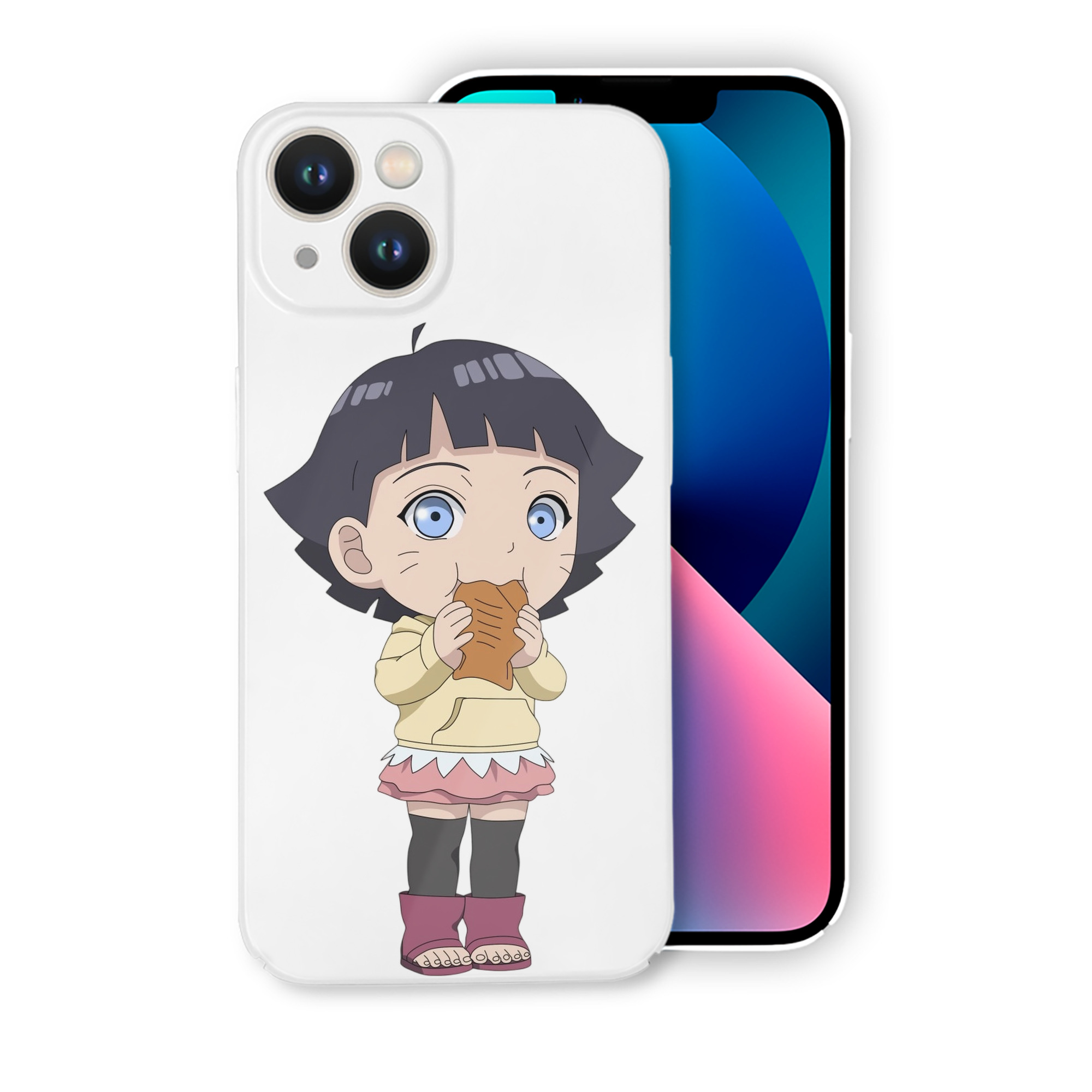 （画像用） NARUTO -ナルト- うずまき ヒマワリ Uzumaki Himawari 【iPhone 14シリーズ対応】ハードケース