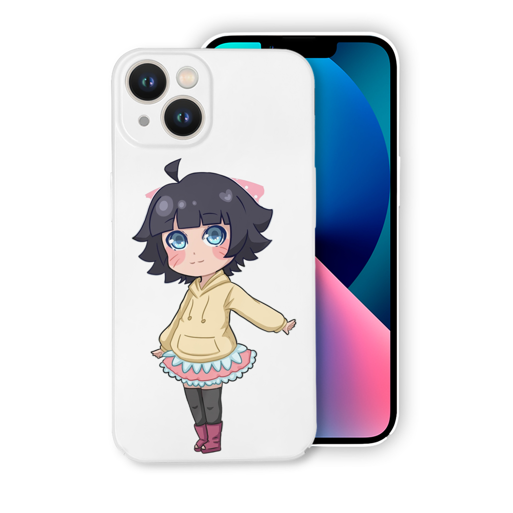 （画像用） NARUTO -ナルト- うずまき ヒマワリ Uzumaki Himawari 【iPhone 14シリーズ対応】ハードケース