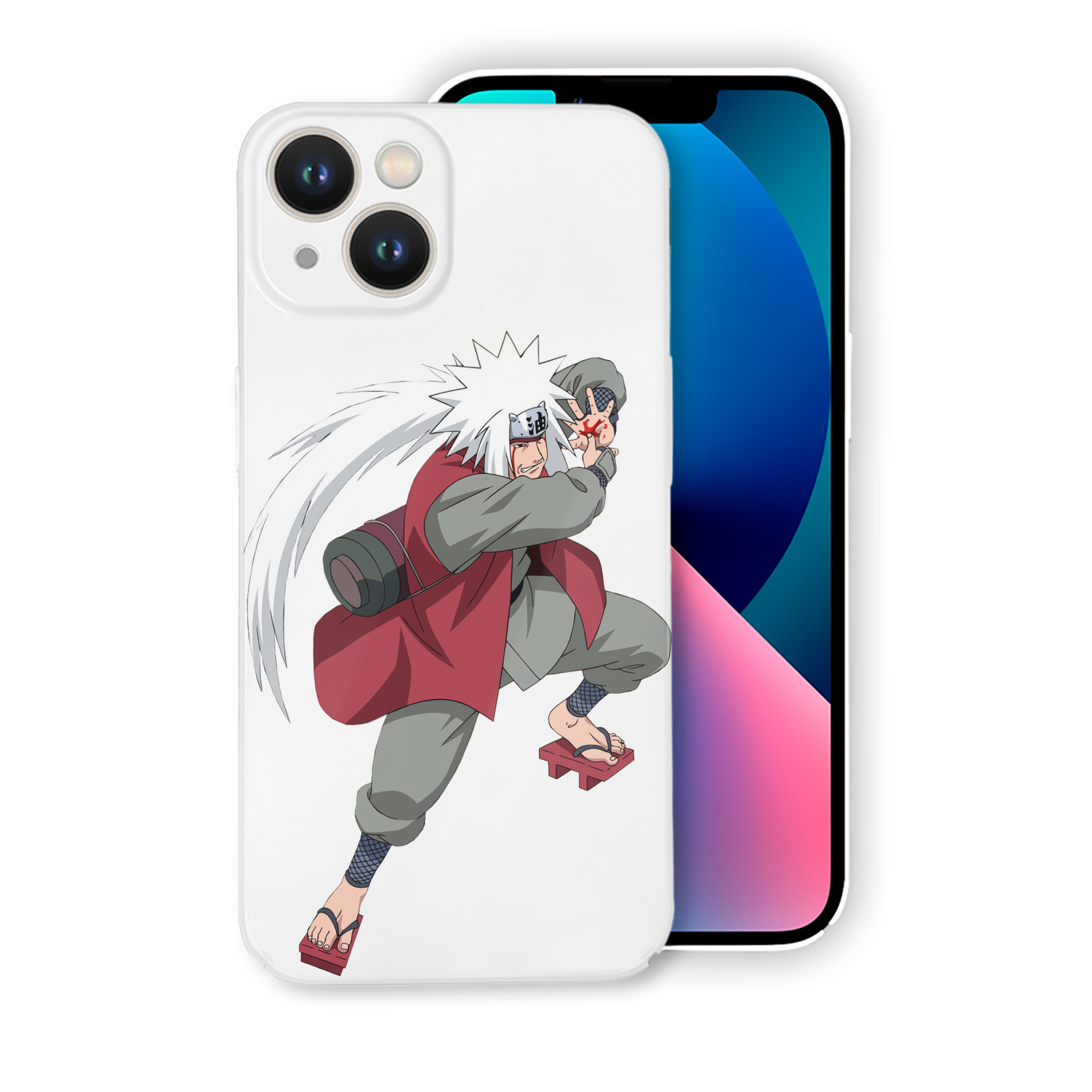 （画像用） NARUTO -ナルト- 自来也（じらいや） Jiraiya 【iPhone 14シリーズ対応】ハードケース