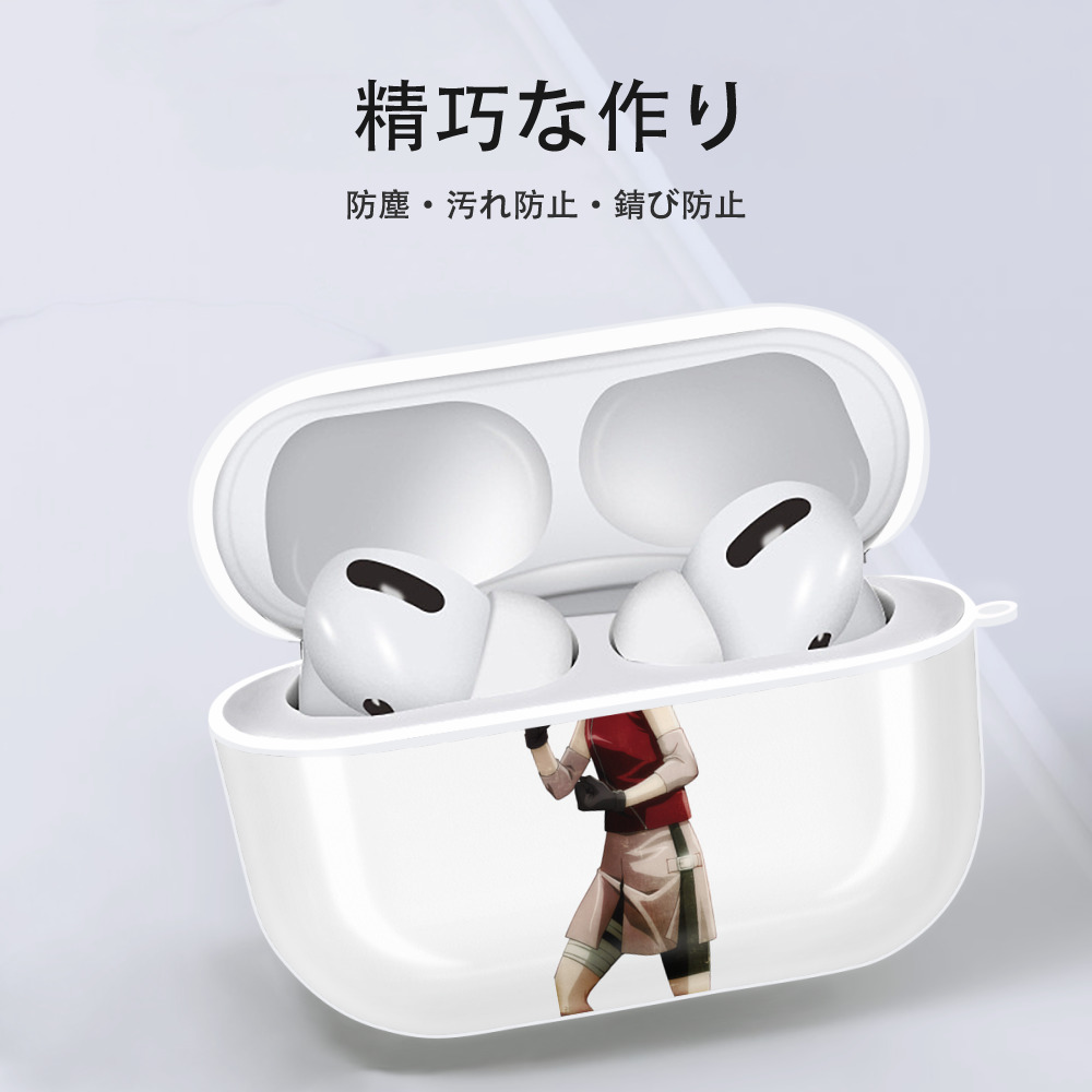 NARUTO -ナルト- 春野サクラ Haruno Sakura 【AirPods Pro用】ハードシェル保護ケース 耐衝撃・防指紋・カラビナ付き商品仕様