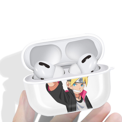 NARUTO -ナルト- うずまき ボルト Uzumaki Boruto 【AirPods Pro用】ハードシェル保護ケース 耐衝撃・防指紋・カラビナ付き商品仕様