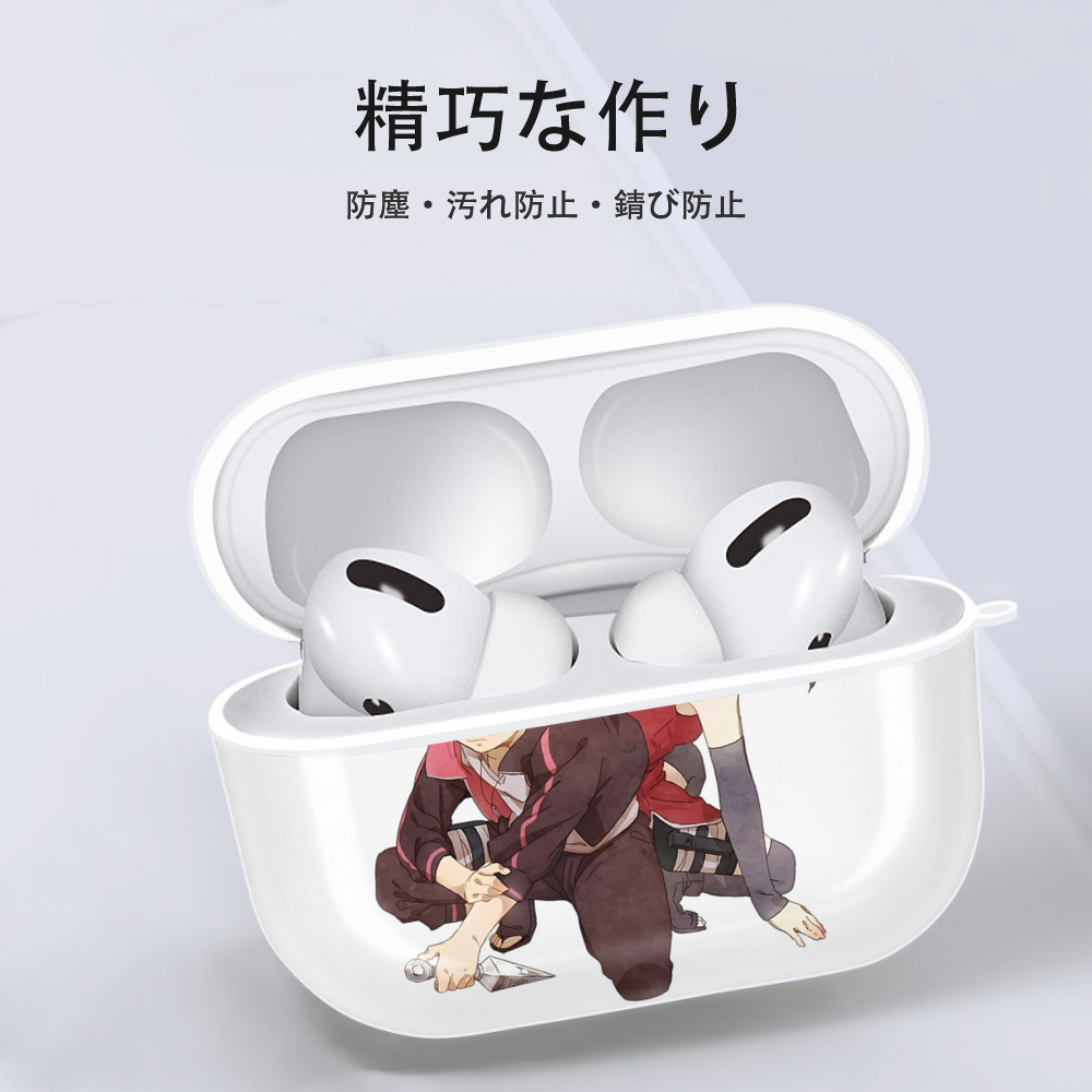 NARUTO -ナルト- うちは サラダ Uchiha Sarada 【AirPods Pro用】ハードシェル保護ケース 耐衝撃・防指紋・カラビナ付き商品仕様