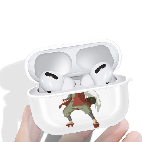 NARUTO -ナルト- 自来也（じらいや） Jiraiya 【AirPods Pro用】ハードシェル保護ケース 耐衝撃・防指紋・カラビナ付き商品仕様