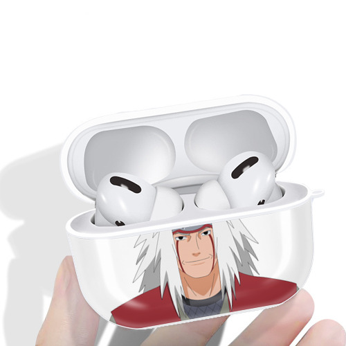 NARUTO -ナルト- 自来也（じらいや） Jiraiya 【AirPods Pro用】ハードシェル保護ケース 耐衝撃・防指紋・カラビナ付き商品仕様