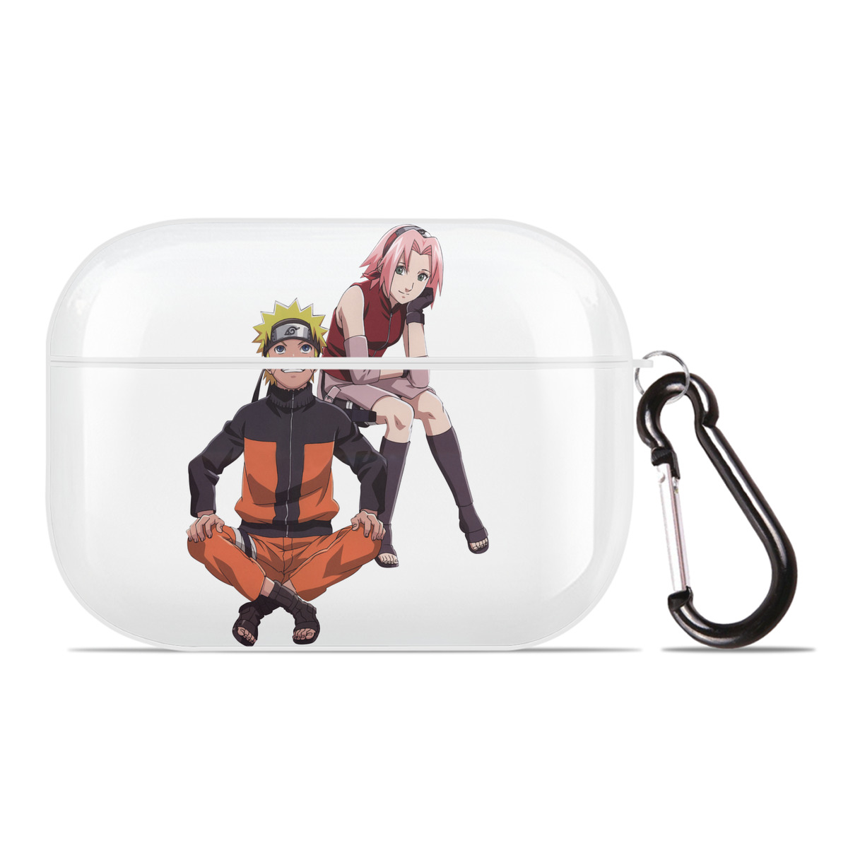 （画像用） NARUTO -ナルト- うずまき ナルト Uzumaki Naruto 【AirPods Pro用】ハードシェル保護ケース 耐衝撃・防指紋・カラビナ付き商品仕様