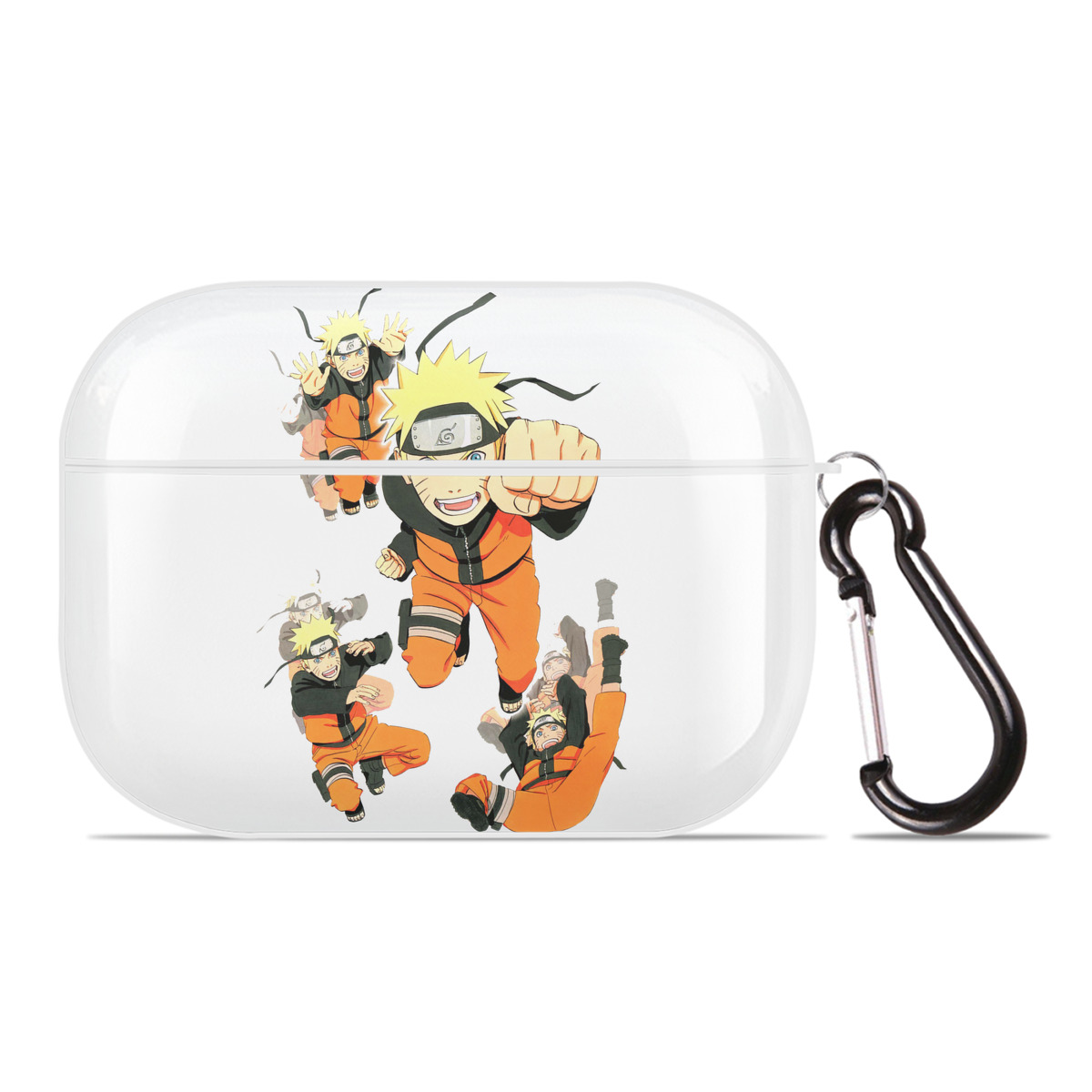 （画像用） NARUTO -ナルト- うずまき ナルト Uzumaki Naruto 【AirPods Pro用】ハードシェル保護ケース 耐衝撃・防指紋・カラビナ付き商品仕様