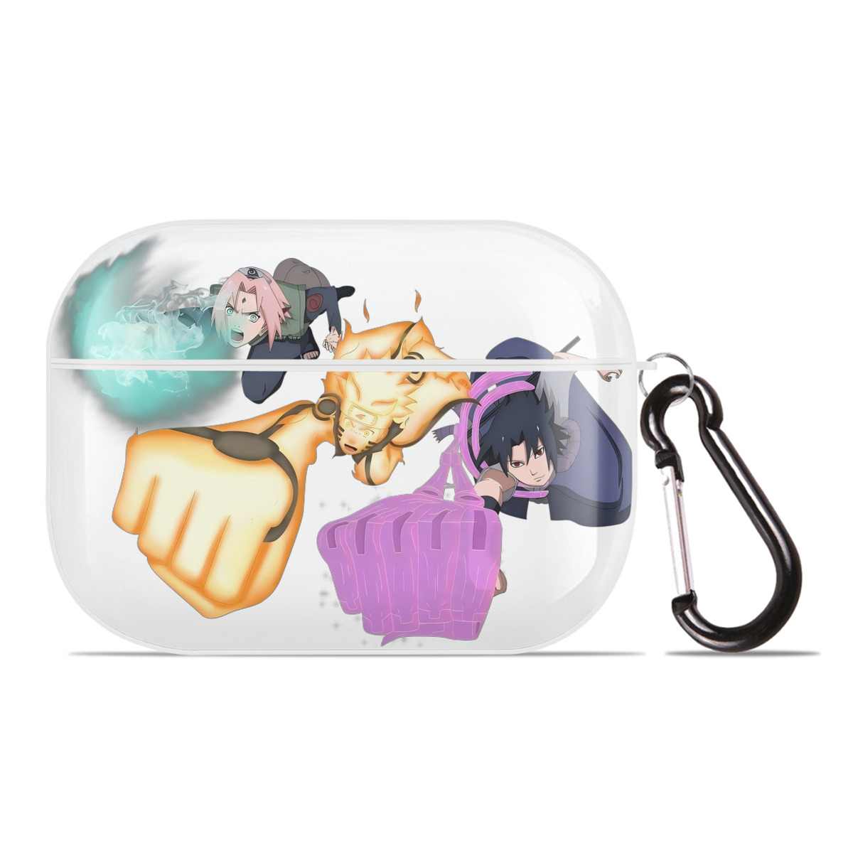 （画像用） NARUTO -ナルト- うずまき ナルト Uzumaki Naruto 【AirPods Pro用】ハードシェル保護ケース 耐衝撃・防指紋・カラビナ付き商品仕様