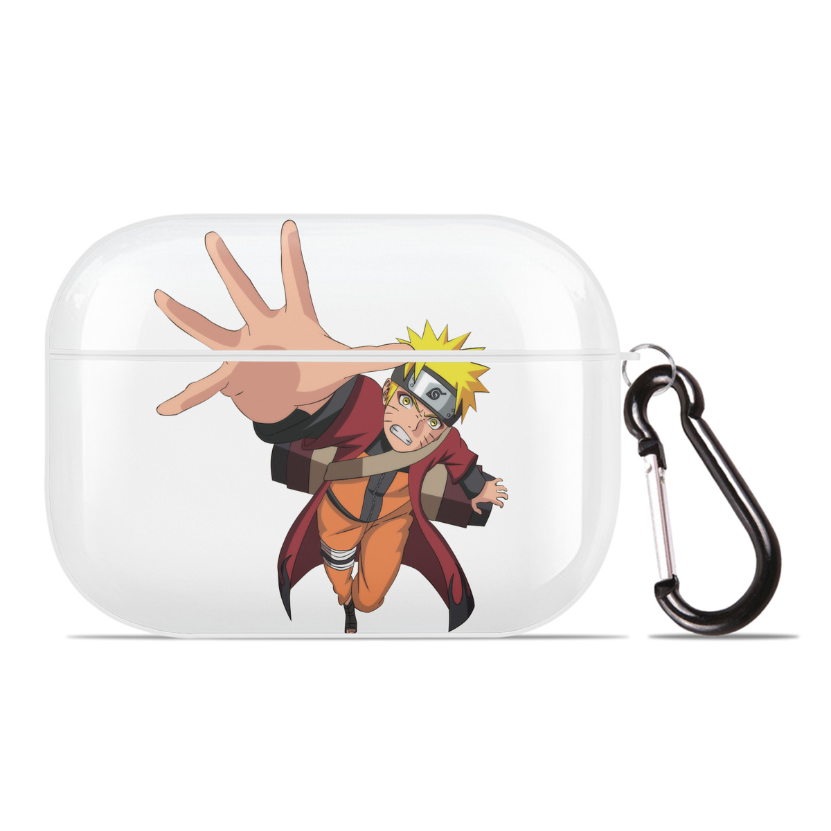 （画像用） NARUTO -ナルト- うずまき ナルト Uzumaki Naruto 【AirPods Pro用】ハードシェル保護ケース 耐衝撃・防指紋・カラビナ付き商品仕様