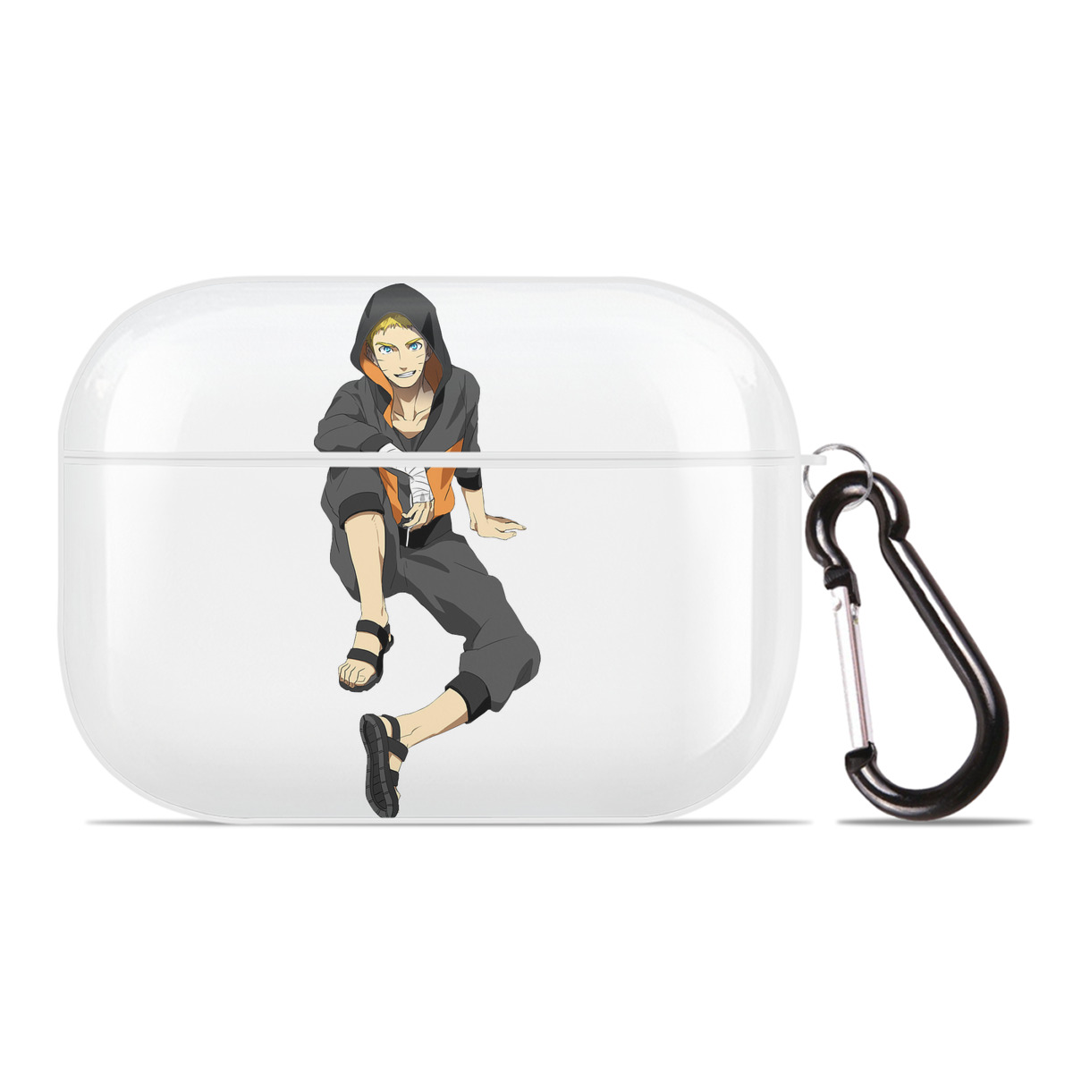 （画像用） NARUTO -ナルト- うずまき ナルト Uzumaki Naruto 【AirPods Pro用】ハードシェル保護ケース 耐衝撃・防指紋・カラビナ付き商品仕様