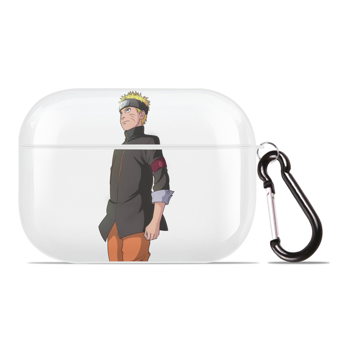 （画像用） NARUTO -ナルト- うずまき ナルト Uzumaki Naruto 【AirPods Pro用】ハードシェル保護ケース 耐衝撃・防指紋・カラビナ付き商品仕様
