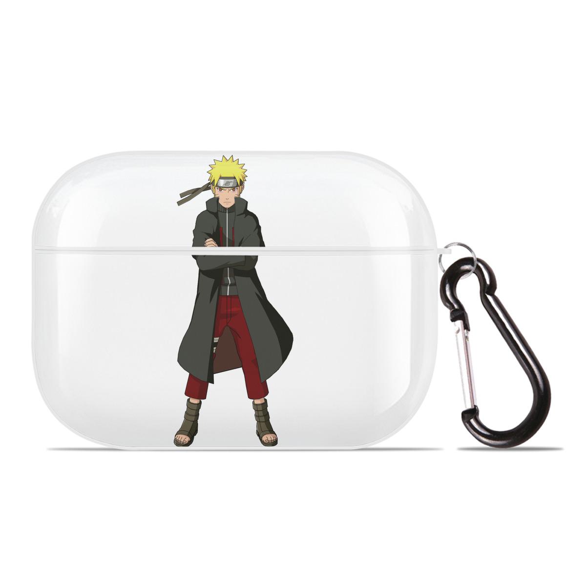 （画像用） NARUTO -ナルト- うずまき ナルト Uzumaki Naruto 【AirPods Pro用】ハードシェル保護ケース 耐衝撃・防指紋・カラビナ付き商品仕様