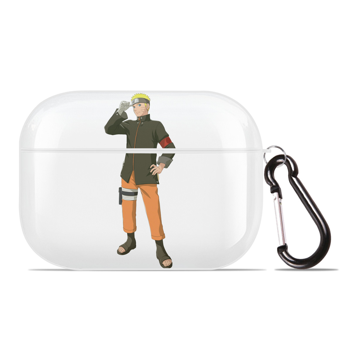 （画像用） NARUTO -ナルト- うずまき ナルト Uzumaki Naruto 【AirPods Pro用】ハードシェル保護ケース 耐衝撃・防指紋・カラビナ付き商品仕様