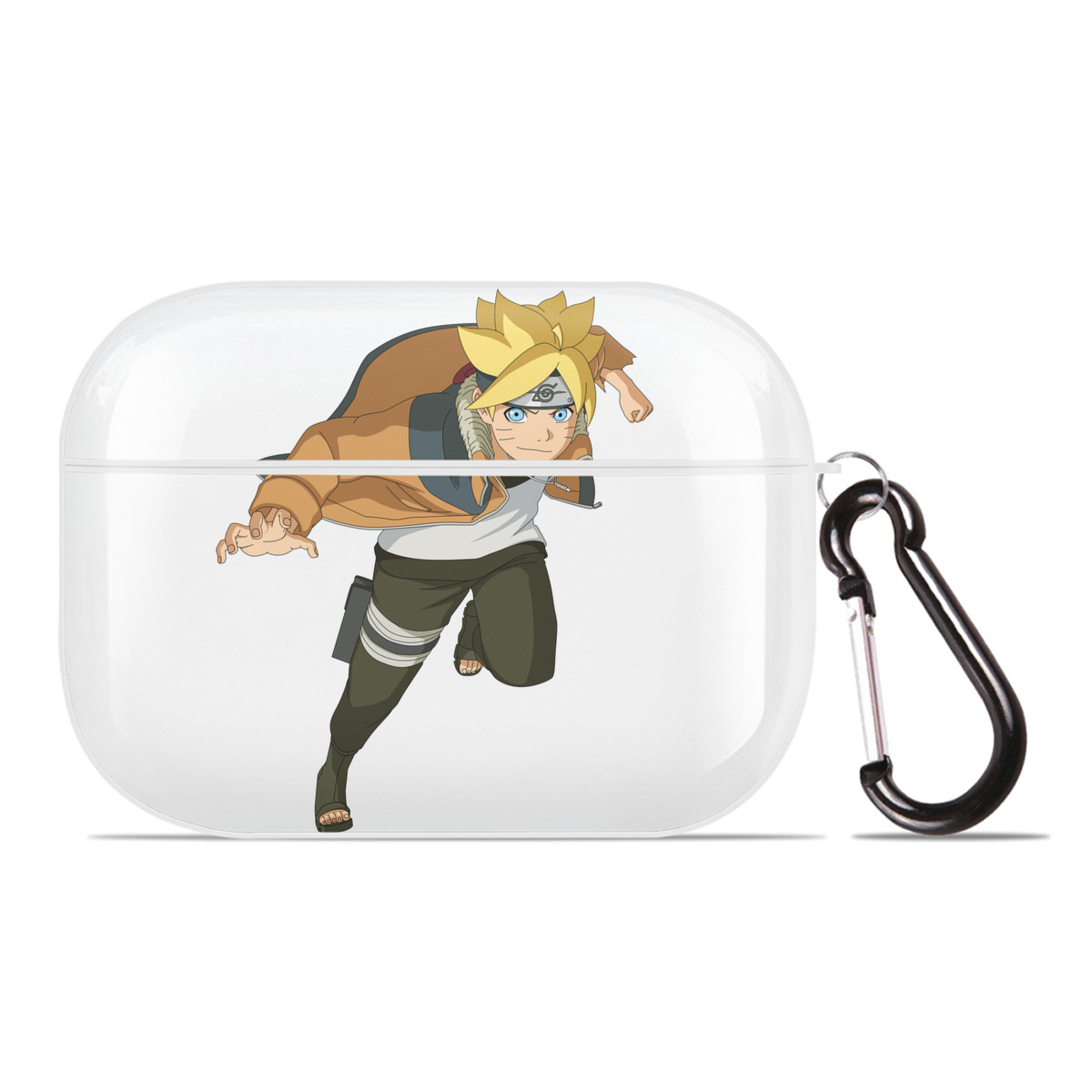 （画像用） NARUTO -ナルト- うずまき ナルト Uzumaki Naruto 【AirPods Pro用】ハードシェル保護ケース 耐衝撃・防指紋・カラビナ付き商品仕様