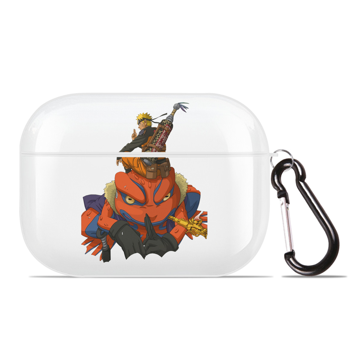 （画像用） NARUTO -ナルト- うずまき ナルト Uzumaki Naruto 【AirPods Pro用】ハードシェル保護ケース 耐衝撃・防指紋・カラビナ付き商品仕様