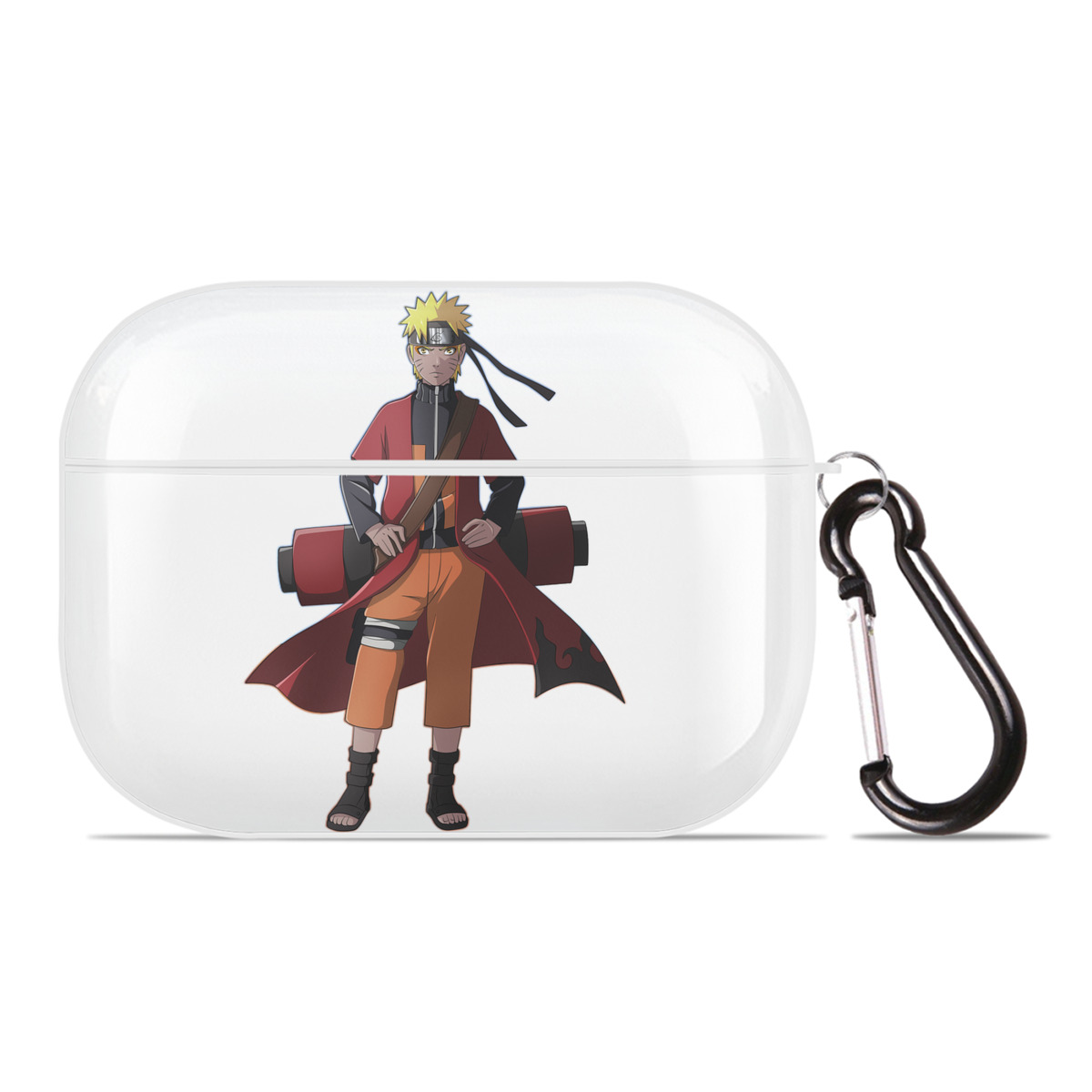 （画像用） NARUTO -ナルト- うずまき ナルト Uzumaki Naruto 【AirPods Pro用】ハードシェル保護ケース 耐衝撃・防指紋・カラビナ付き商品仕様