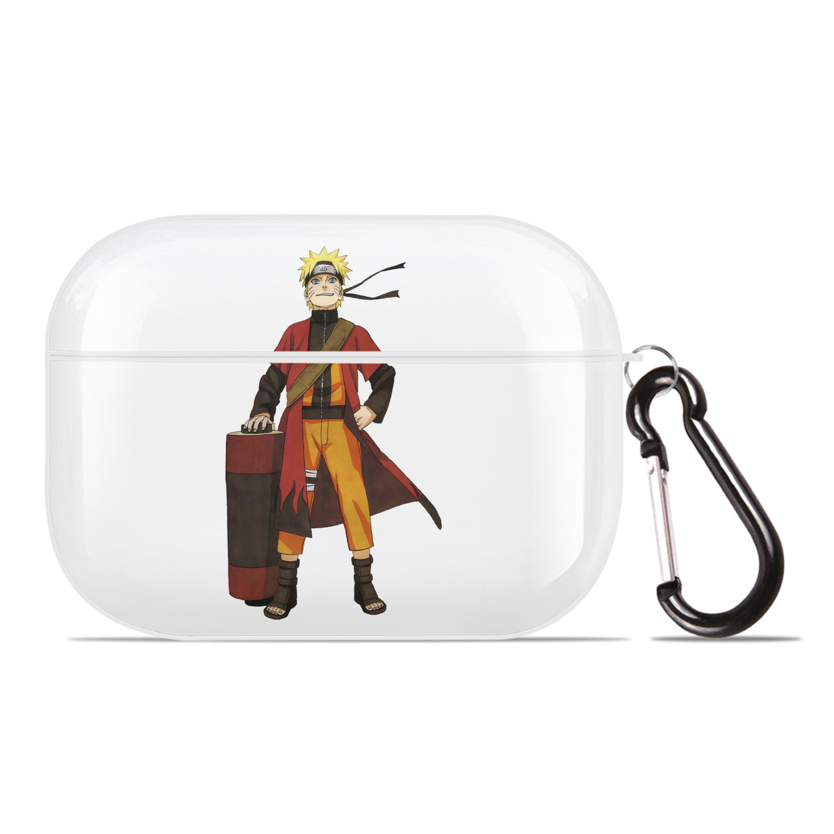 （画像用） NARUTO -ナルト- うずまき ナルト Uzumaki Naruto 【AirPods Pro用】ハードシェル保護ケース 耐衝撃・防指紋・カラビナ付き商品仕様