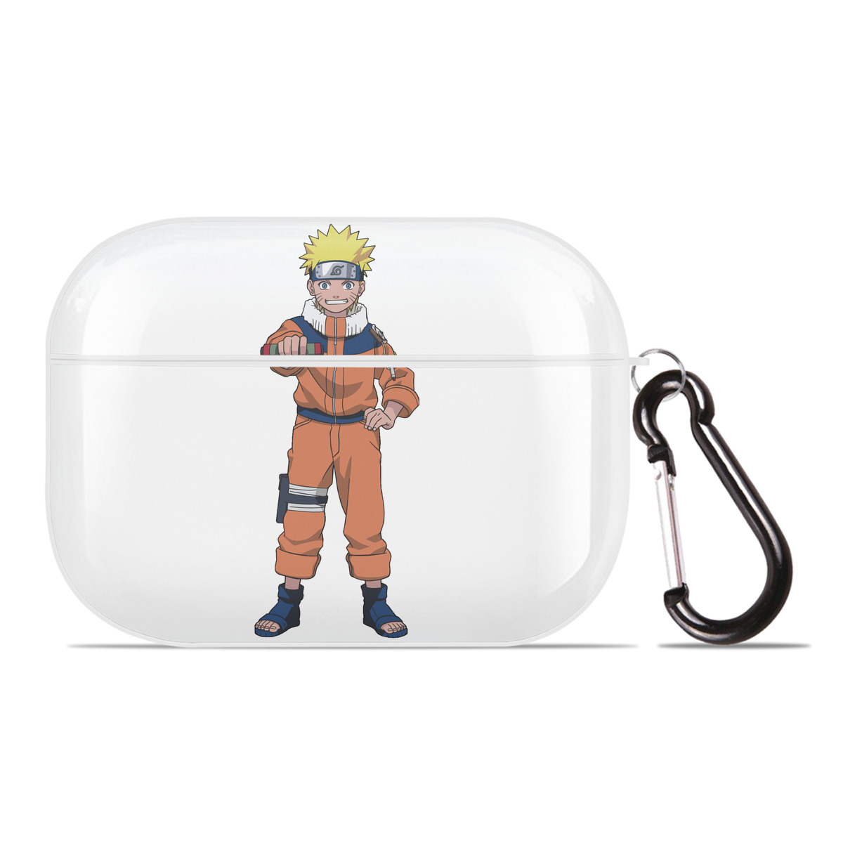 （画像用） NARUTO -ナルト- うずまき ナルト Uzumaki Naruto 【AirPods Pro用】ハードシェル保護ケース 耐衝撃・防指紋・カラビナ付き商品仕様
