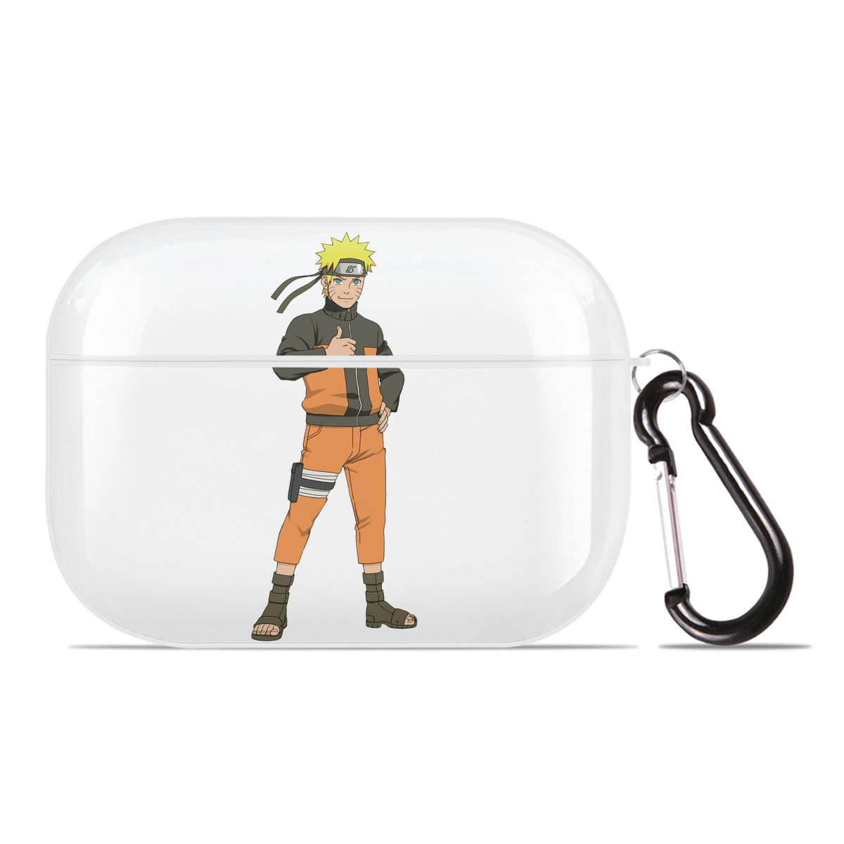 （画像用） NARUTO -ナルト- うずまき ナルト Uzumaki Naruto 【AirPods Pro用】ハードシェル保護ケース 耐衝撃・防指紋・カラビナ付き商品仕様