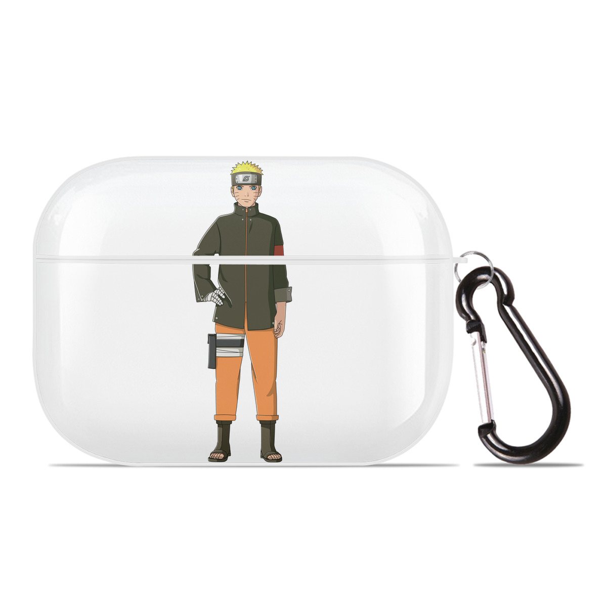 （画像用） NARUTO -ナルト- うずまき ナルト Uzumaki Naruto 【AirPods Pro用】ハードシェル保護ケース 耐衝撃・防指紋・カラビナ付き商品仕様