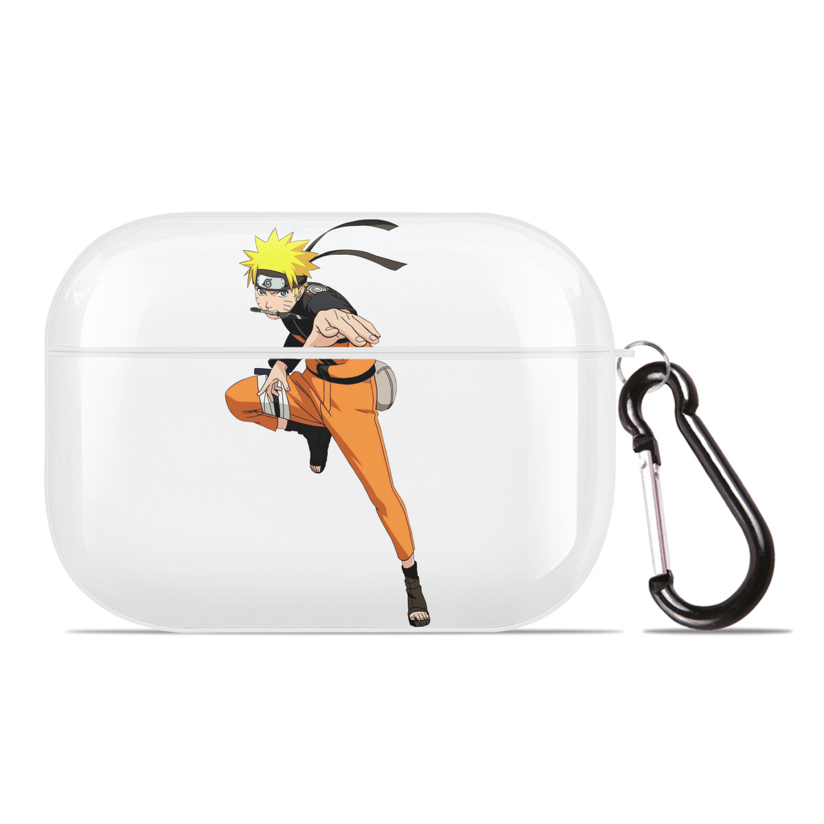 （画像用） NARUTO -ナルト- うずまき ナルト Uzumaki Naruto 【AirPods Pro用】ハードシェル保護ケース 耐衝撃・防指紋・カラビナ付き商品仕様