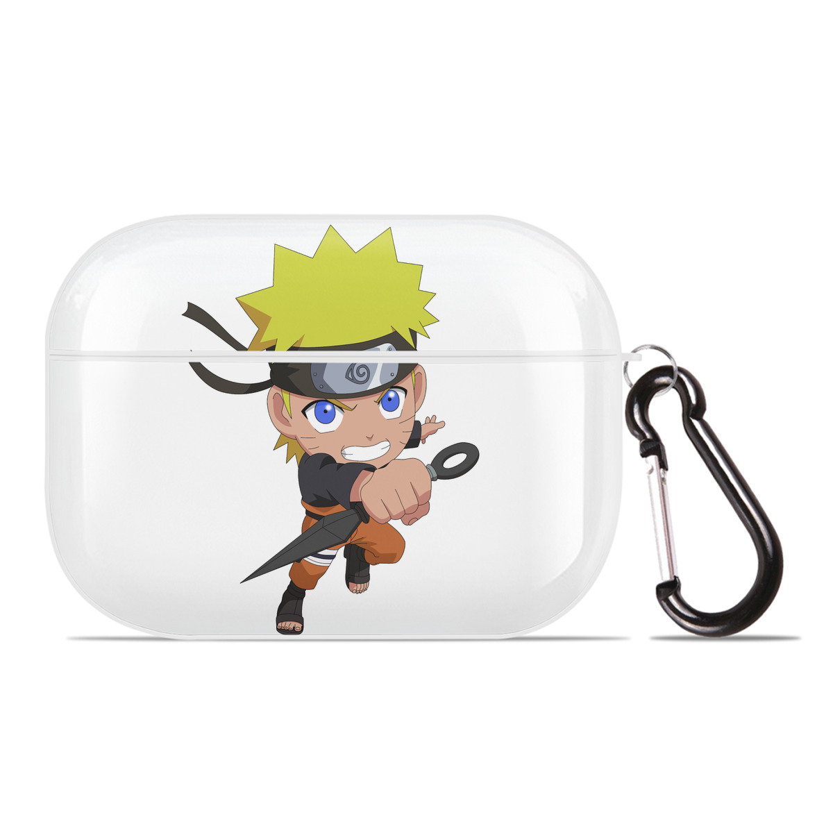 （画像用） NARUTO -ナルト- うずまき ナルト Uzumaki Naruto 【AirPods Pro用】ハードシェル保護ケース 耐衝撃・防指紋・カラビナ付き商品仕様
