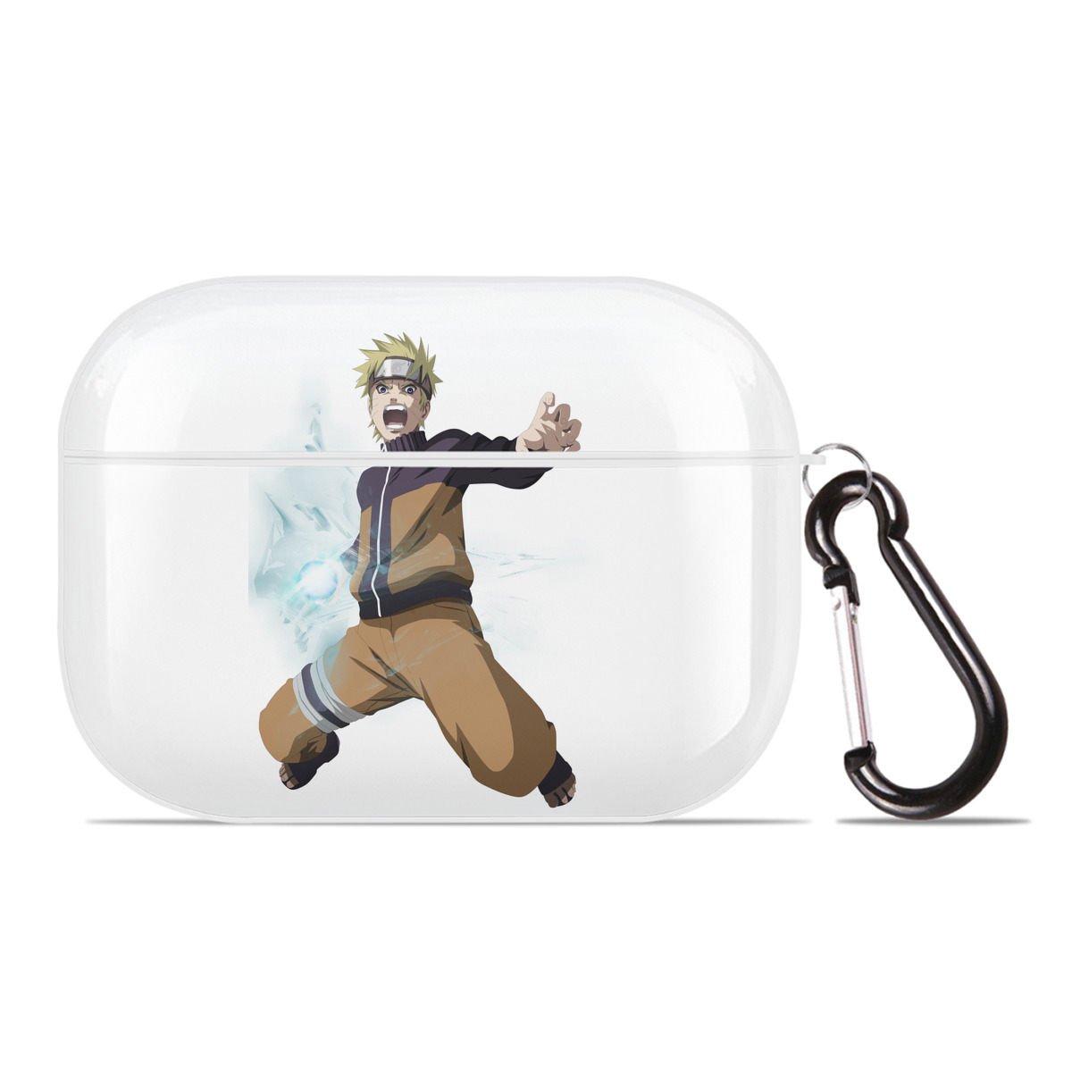 （画像用） NARUTO -ナルト- うずまき ナルト Uzumaki Naruto 【AirPods Pro用】ハードシェル保護ケース 耐衝撃・防指紋・カラビナ付き商品仕様