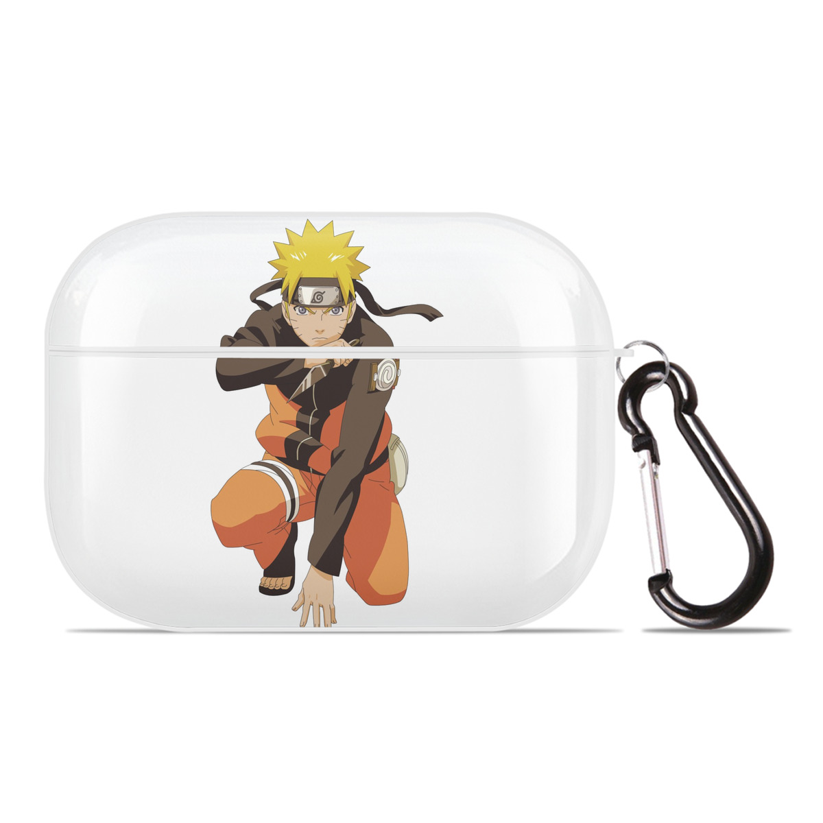 （画像用） NARUTO -ナルト- うずまき ナルト Uzumaki Naruto 【AirPods Pro用】ハードシェル保護ケース 耐衝撃・防指紋・カラビナ付き商品仕様