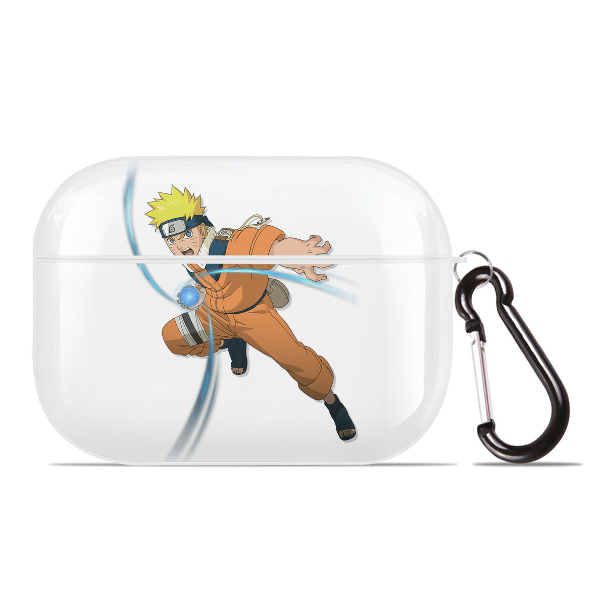 （画像用） NARUTO -ナルト- うずまき ナルト Uzumaki Naruto 【AirPods Pro用】ハードシェル保護ケース 耐衝撃・防指紋・カラビナ付き商品仕様