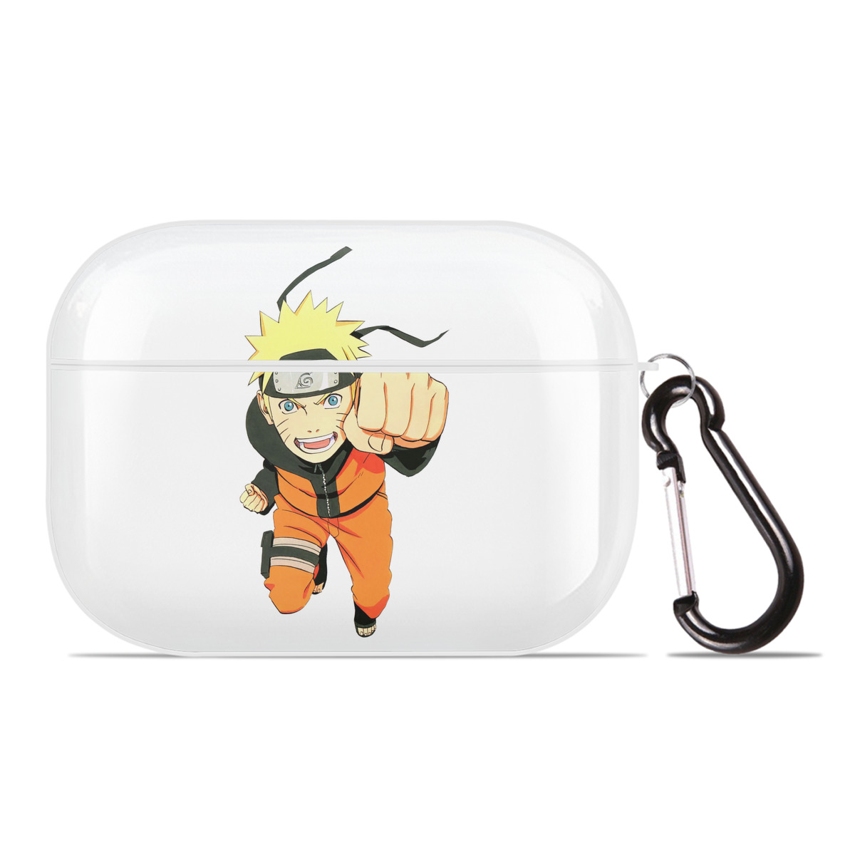（画像用） NARUTO -ナルト- うずまき ナルト Uzumaki Naruto 【AirPods Pro用】ハードシェル保護ケース 耐衝撃・防指紋・カラビナ付き商品仕様